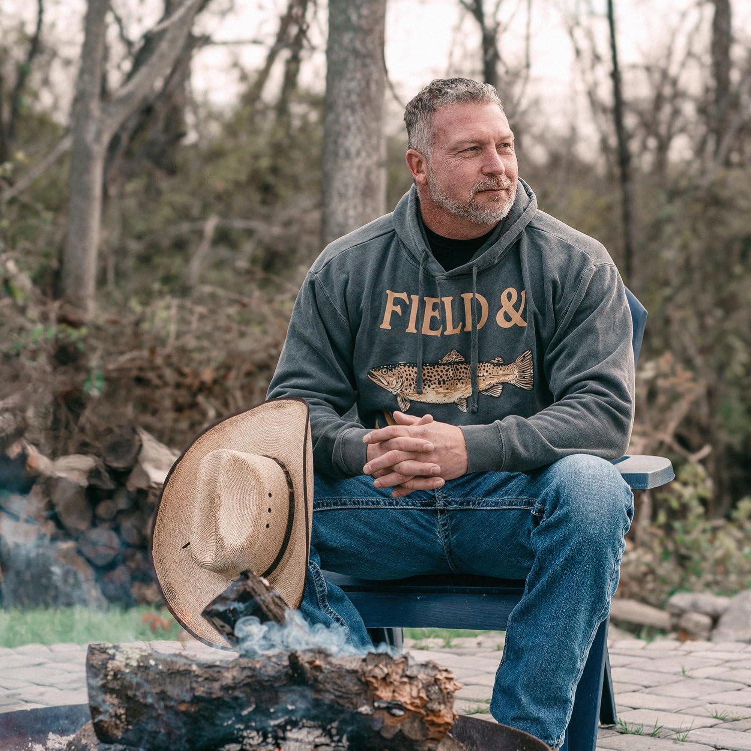 imageField ampamp Stream Fleece Graphic HoodieTroutBlack