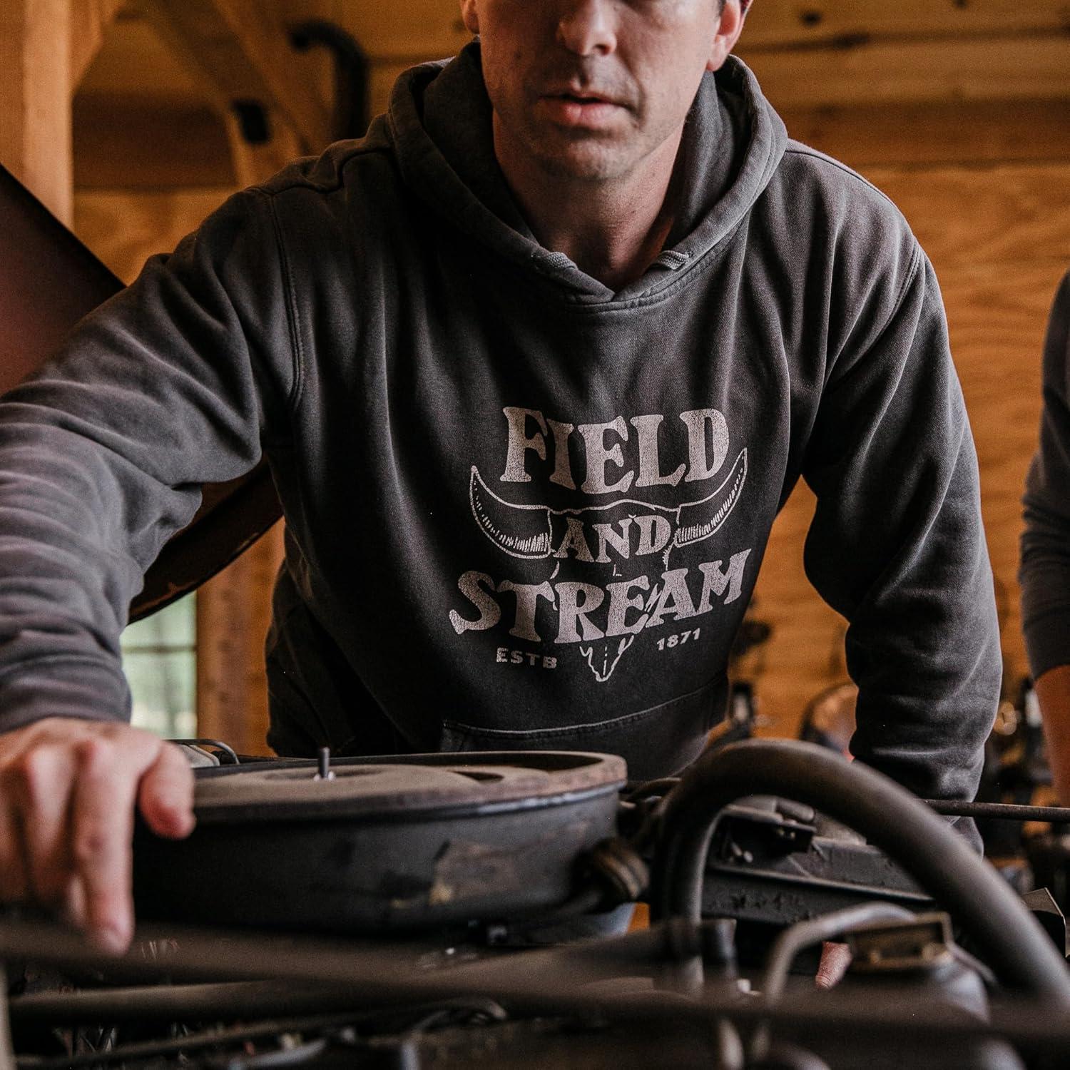 imageField ampamp Stream Fleece Graphic HoodieVintage BisonGrey