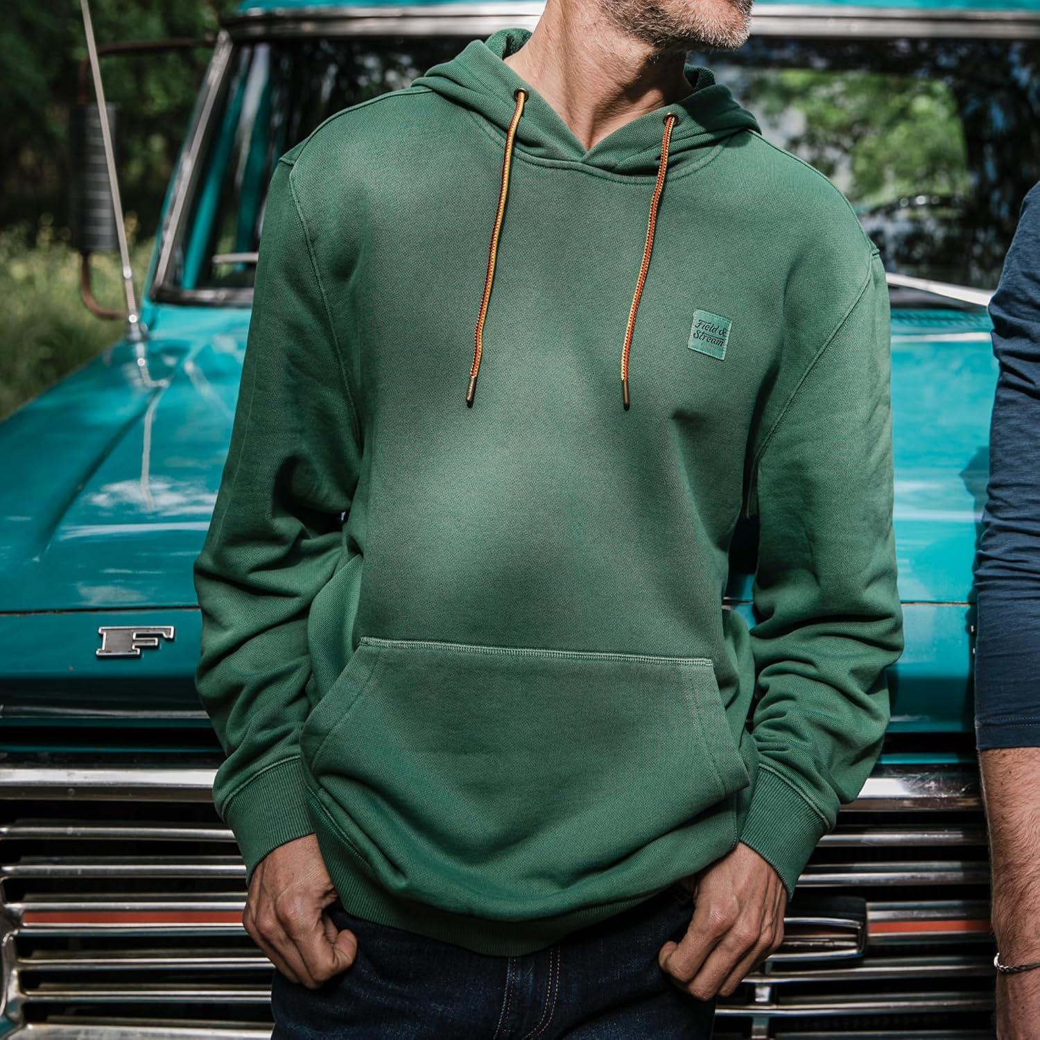 imageField ampamp Stream Holloa Garment Dyed French Terry HoodieField Green