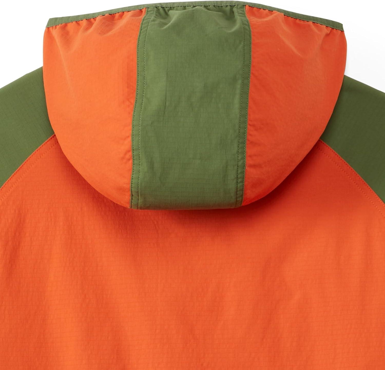 imageField ampamp Stream Mens Cloud Cover Nylon Anorak JacketOrangeDark Olive