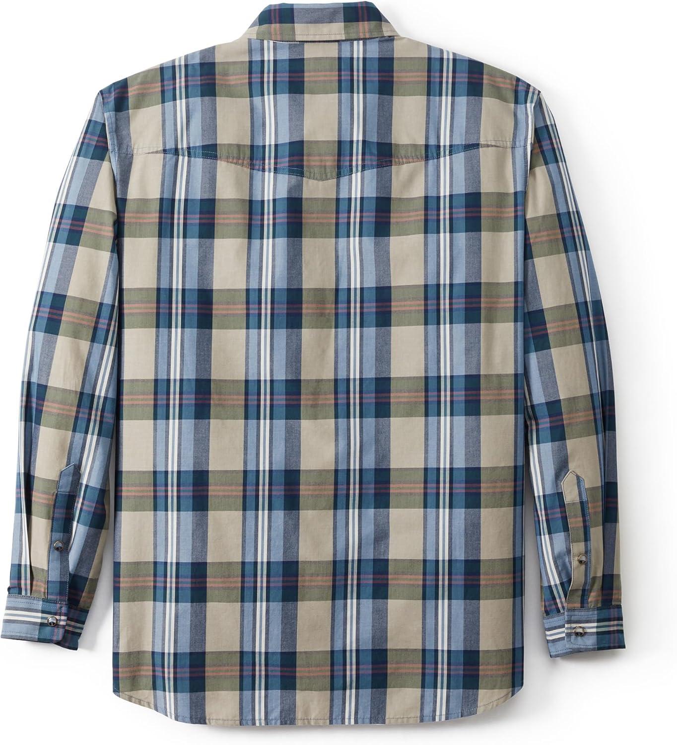 imageField ampamp Stream Mens Covey Back Long Sleeve Casual ShirtSeaside Plaid