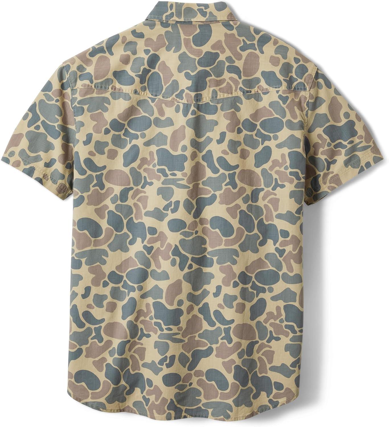 imageField ampamp Stream Mens Covey Back Short Sleeve Casual ShirtCamo
