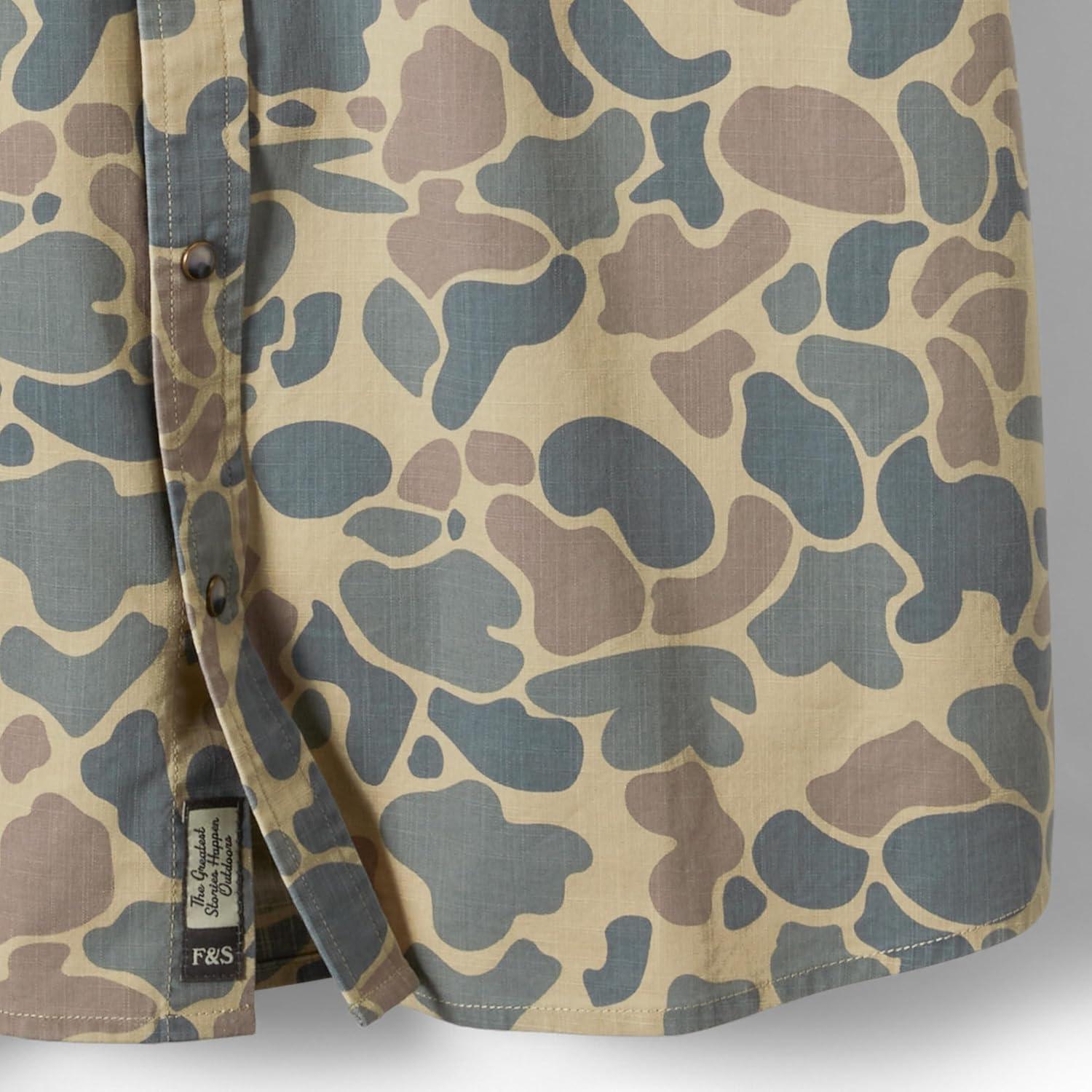 imageField ampamp Stream Mens Covey Back Short Sleeve Casual ShirtCamo