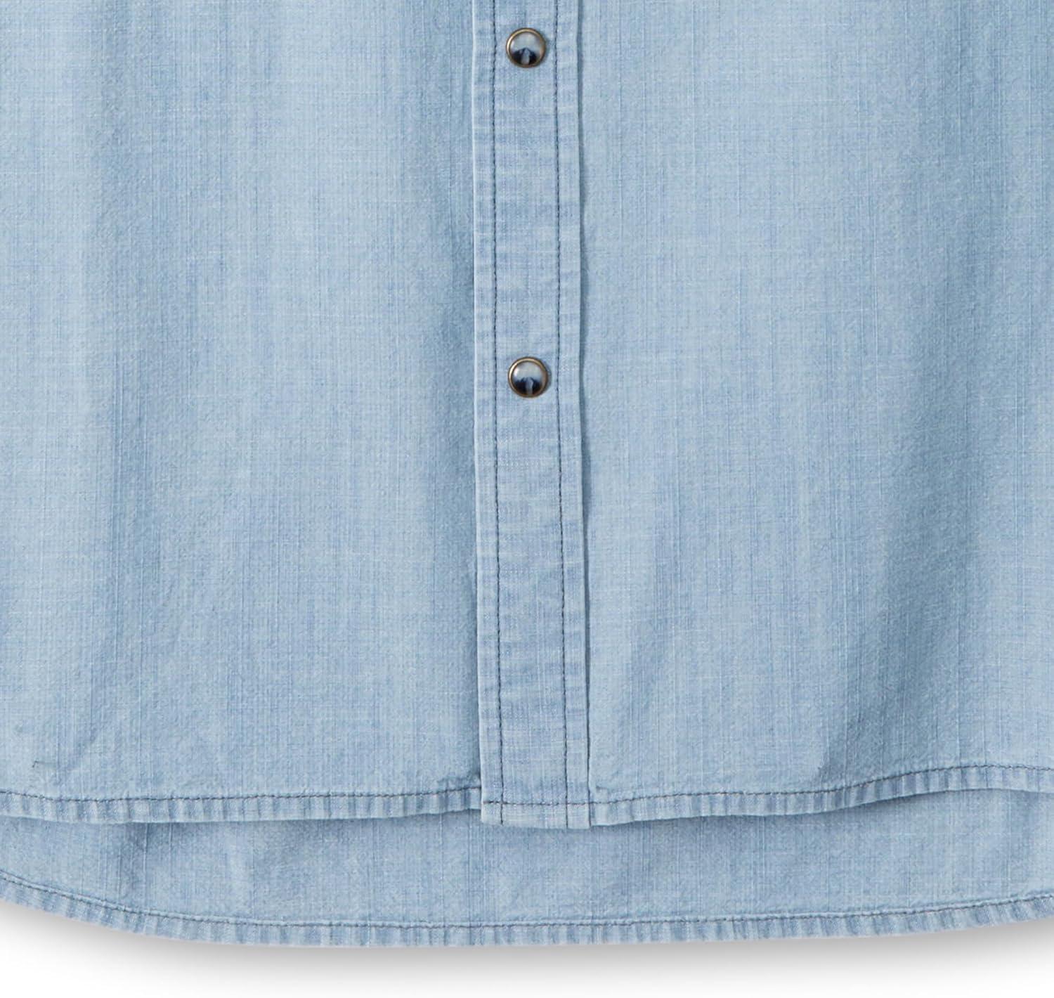 imageField ampamp Stream Mens Covey Back Short Sleeve Casual ShirtChambray