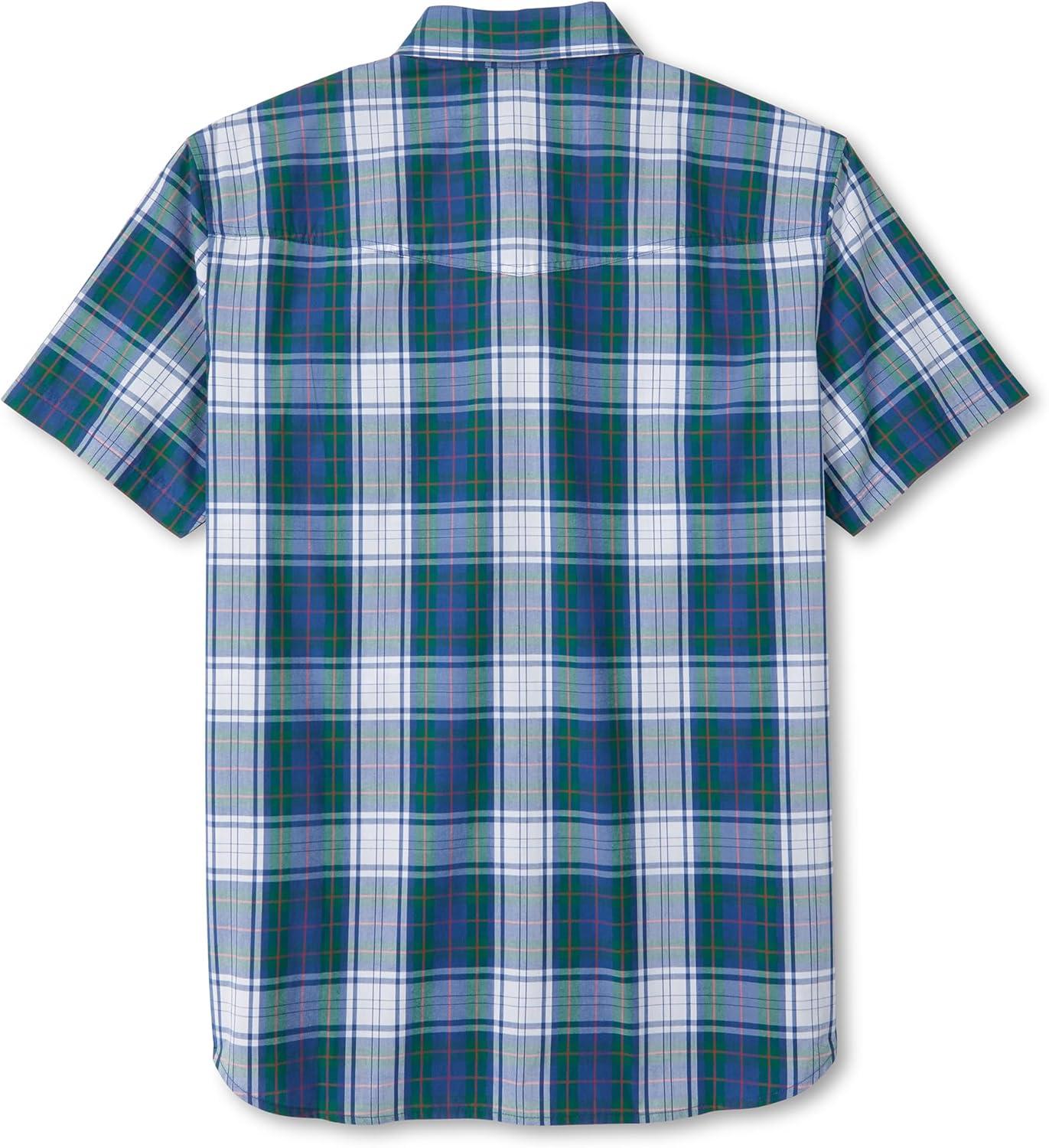 imageField ampamp Stream Mens Covey Back Short Sleeve Casual ShirtWaterfall Plaid