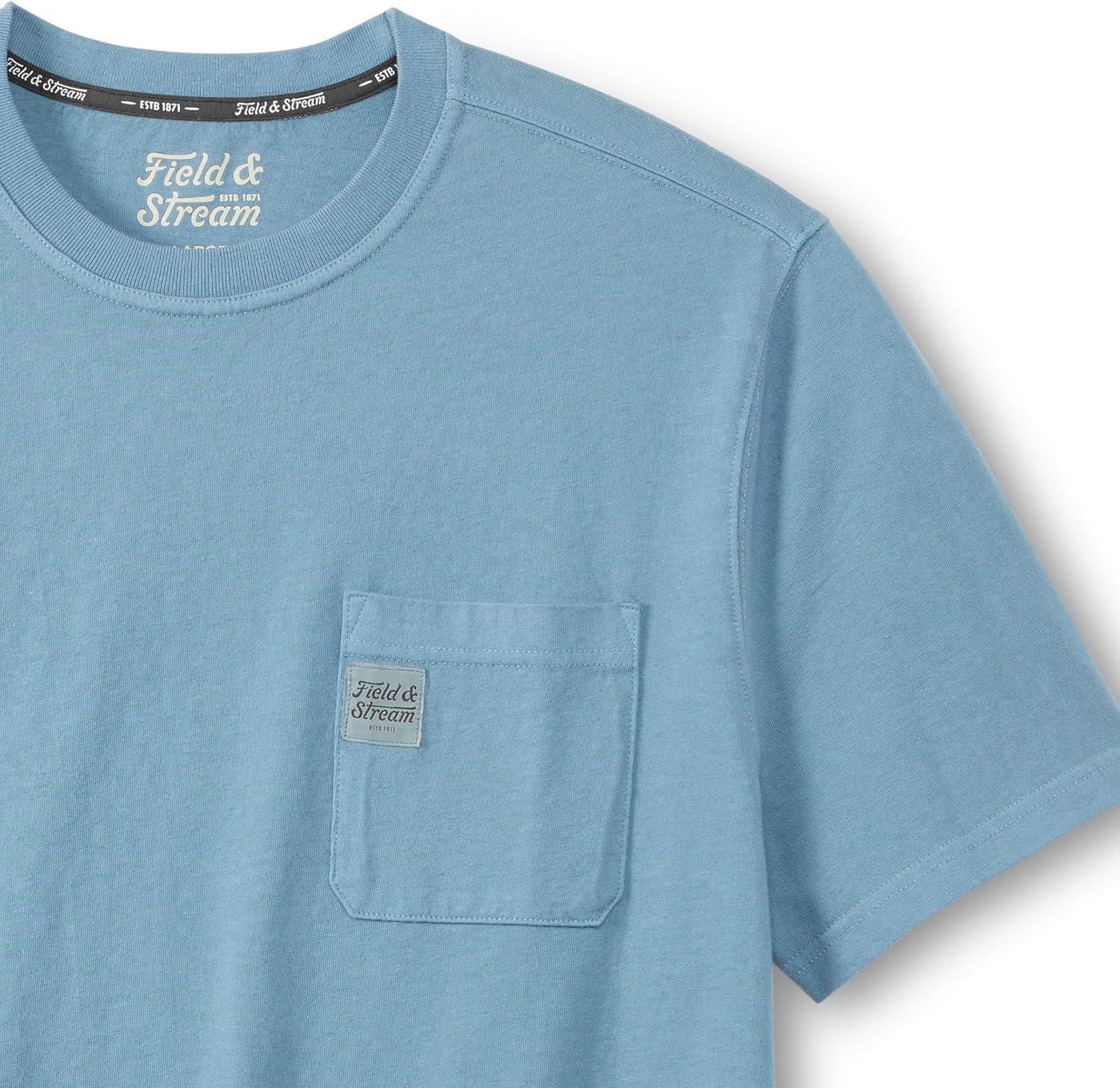 imageField ampamp Stream Mens Flush Out Short Sleeve Pocket TeeLight Blue