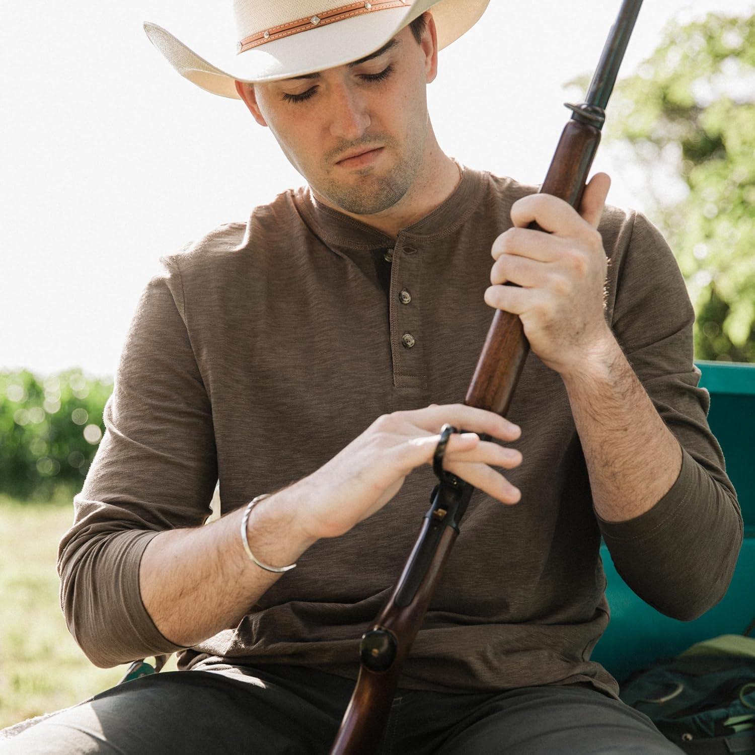 imageField ampamp Stream Mens Hemingway Long Sleeve HenleyBrown