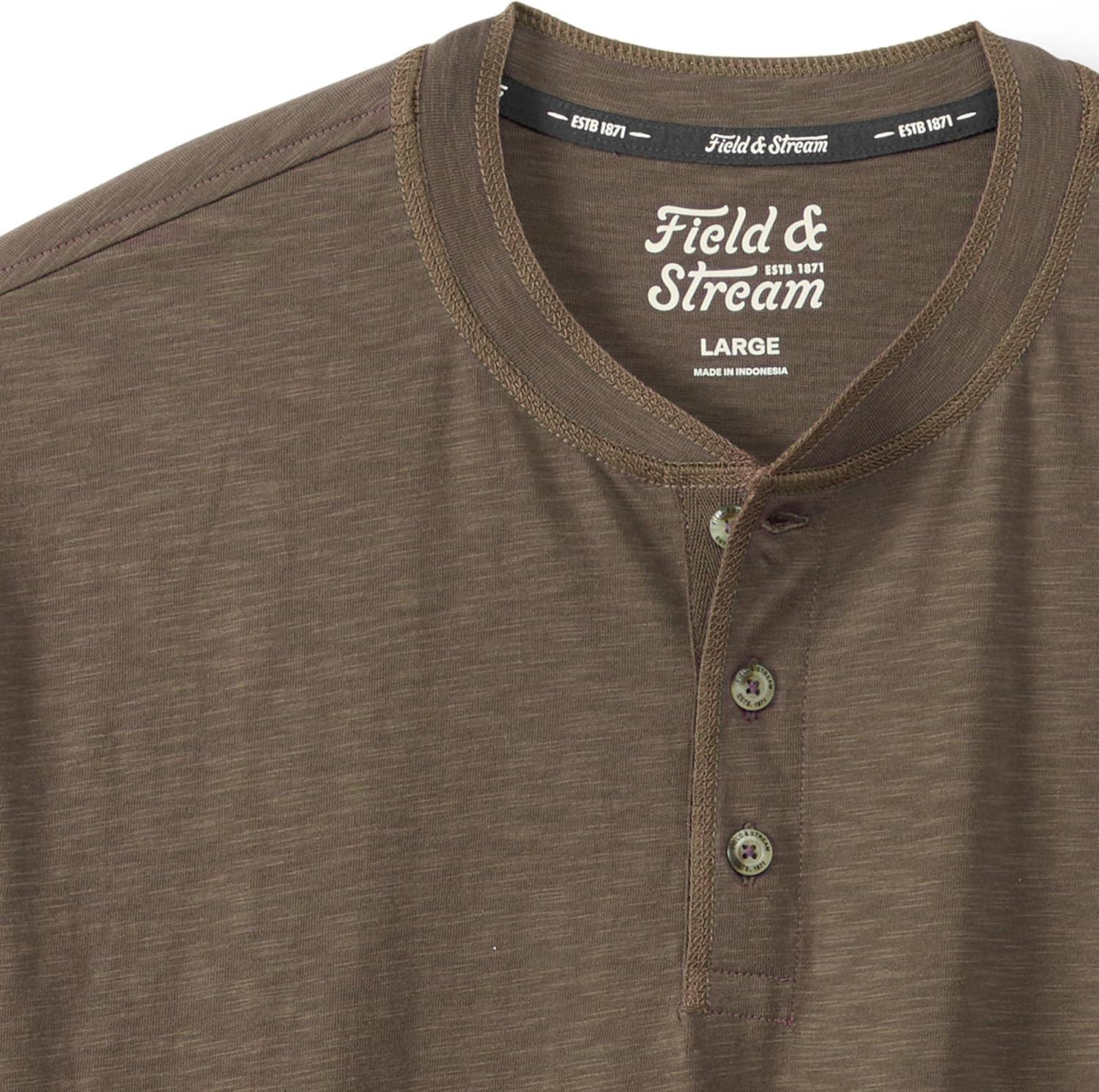 imageField ampamp Stream Mens Hemingway Short Sleeve HenleyBrown