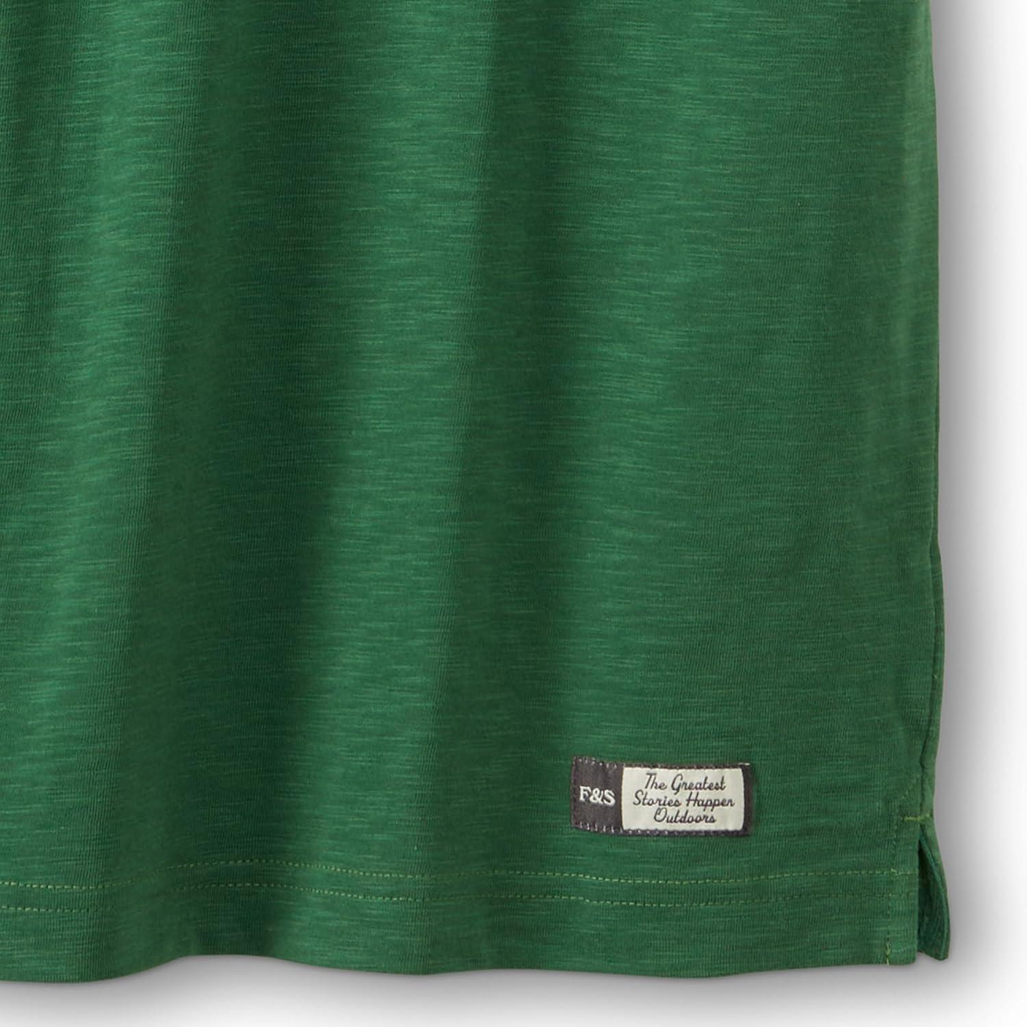 imageField ampamp Stream Mens Hemingway Short Sleeve HenleyField Green