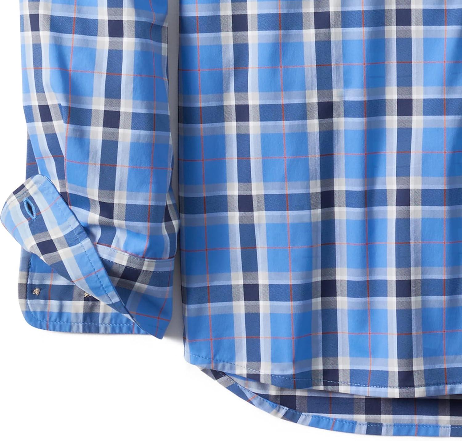 imageField ampamp Stream Mens Line Burner Long Sleeve Nylon Performance Fishing ShirtBluejay Plaid