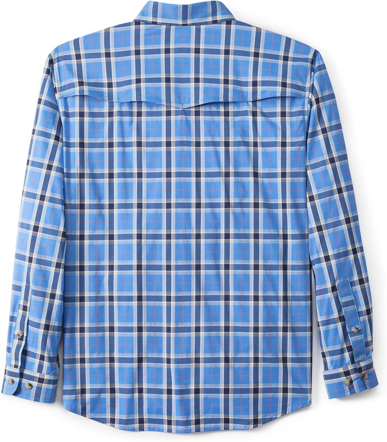 imageField ampamp Stream Mens Line Burner Long Sleeve Nylon Performance Fishing ShirtBluejay Plaid