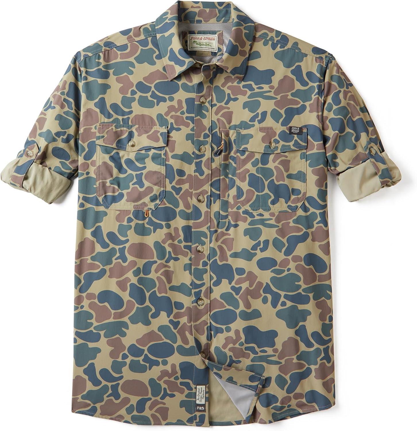 imageField ampamp Stream Mens Line Burner Long Sleeve Nylon Performance Fishing ShirtCamo