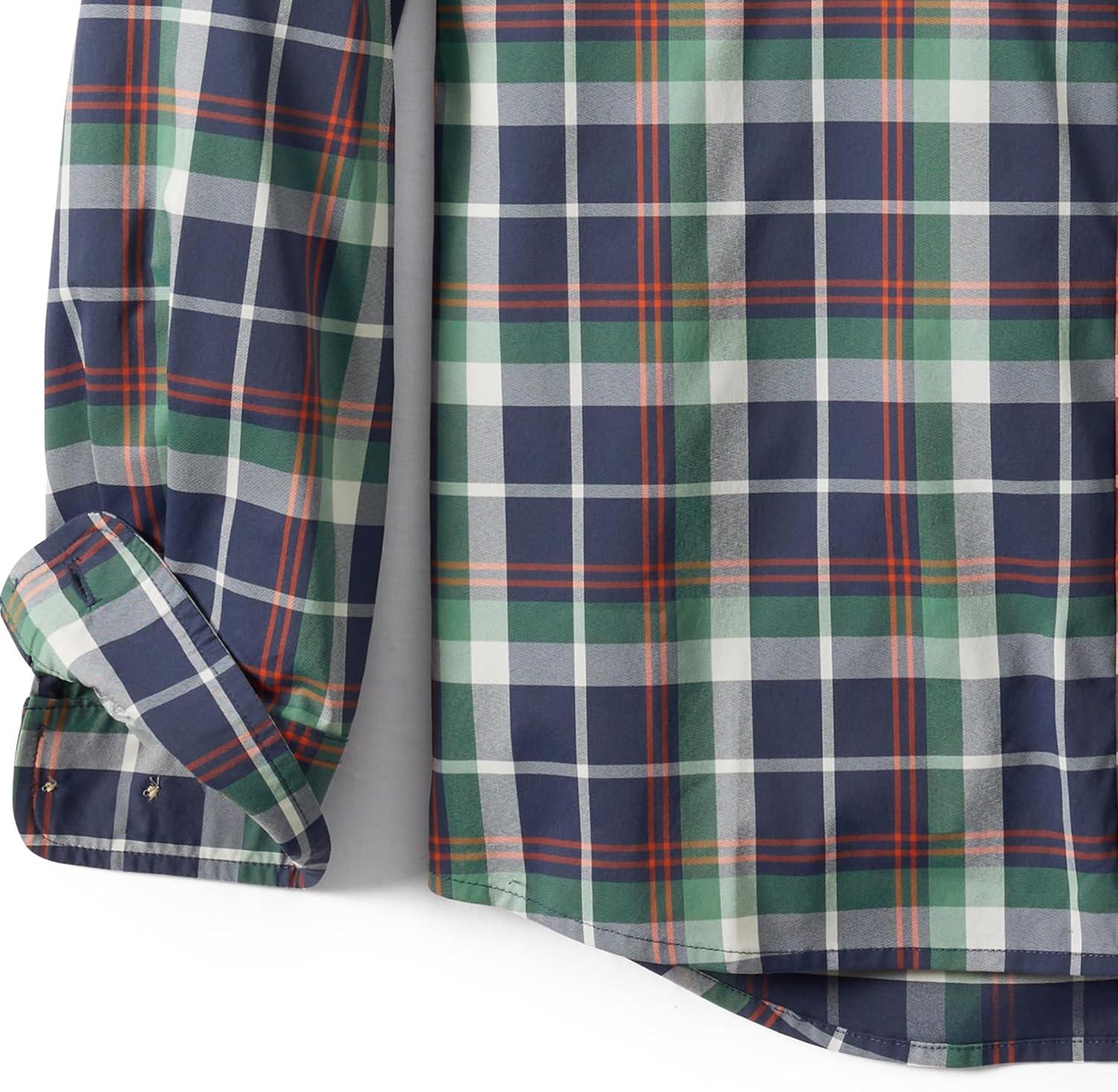 imageField ampamp Stream Mens Line Burner Long Sleeve Nylon Performance Fishing ShirtGrasshopper Plaid