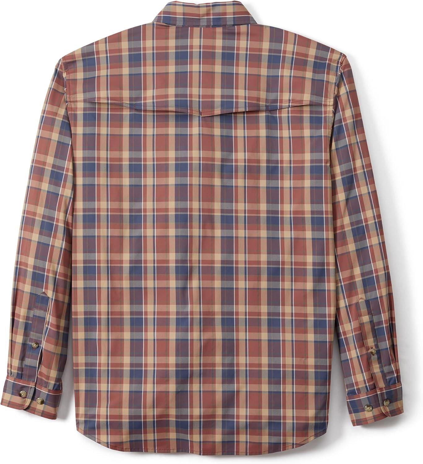 imageField ampamp Stream Mens Line Burner Long Sleeve Nylon Performance Fishing ShirtSandbar Plaid