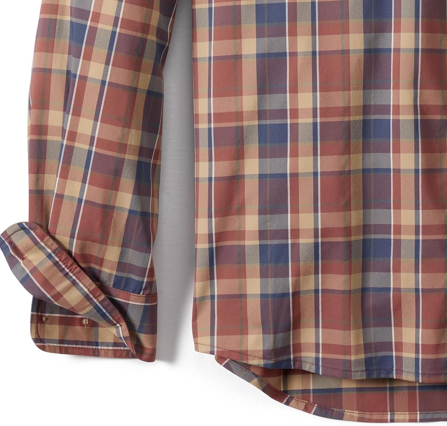 imageField ampamp Stream Mens Line Burner Long Sleeve Nylon Performance Fishing ShirtSandbar Plaid