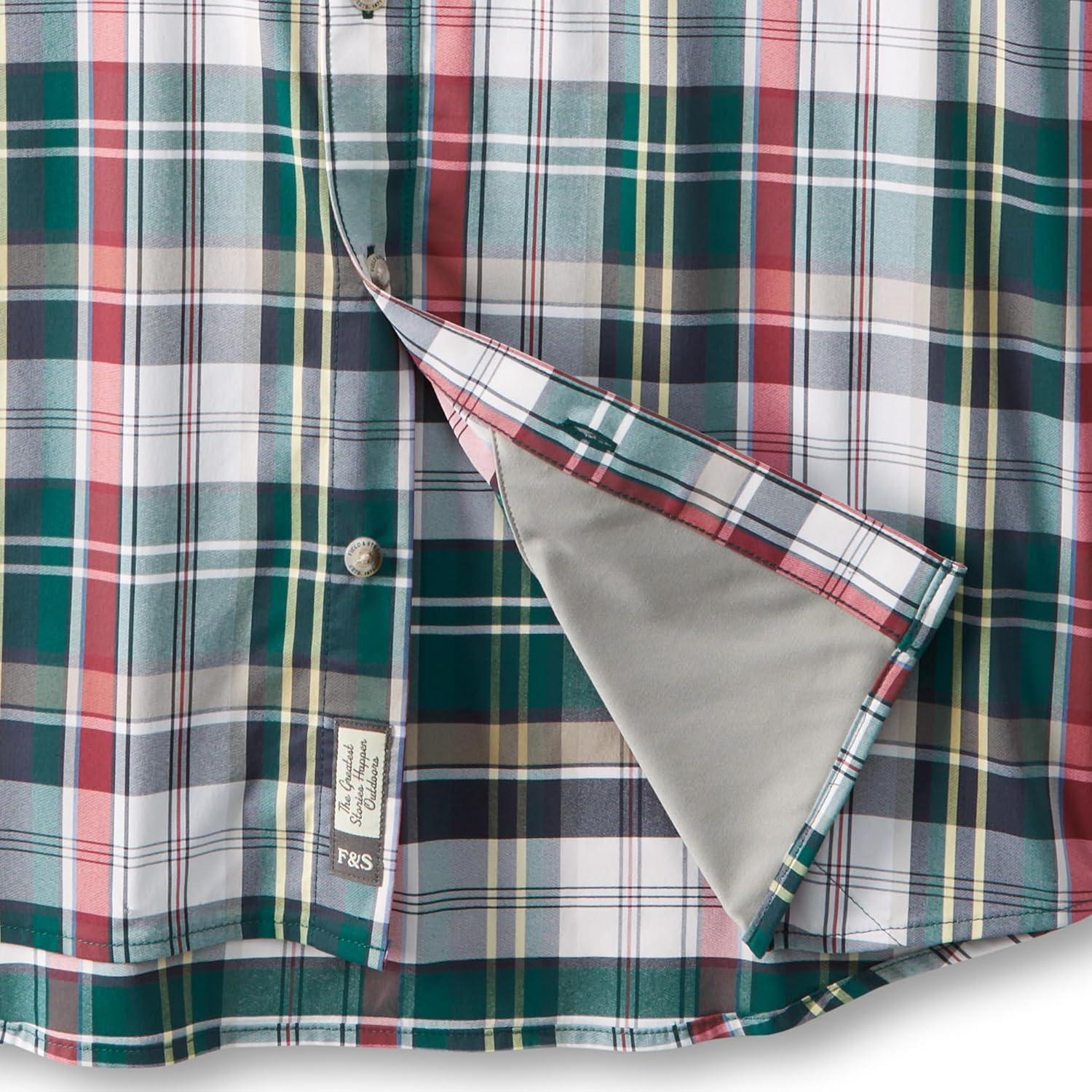 imageField ampamp Stream Mens Line Burner Short Sleeve Fishing Shirt Sunkissed PlaidAdventurous Plaid