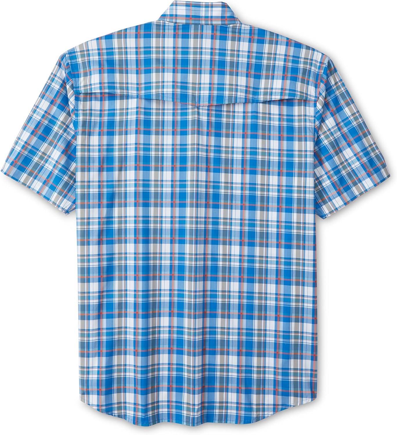 imageField ampamp Stream Mens Line Burner Short Sleeve Fishing Shirt Sunkissed PlaidFreshwater Plaid