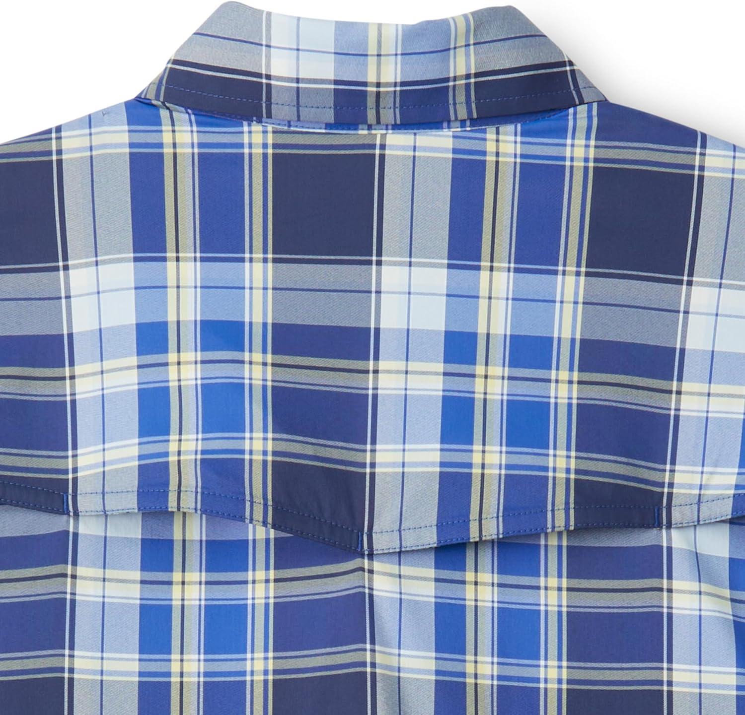 imageField ampamp Stream Mens Line Burner Short Sleeve Fishing Shirt Sunkissed PlaidUltramarine Plaid