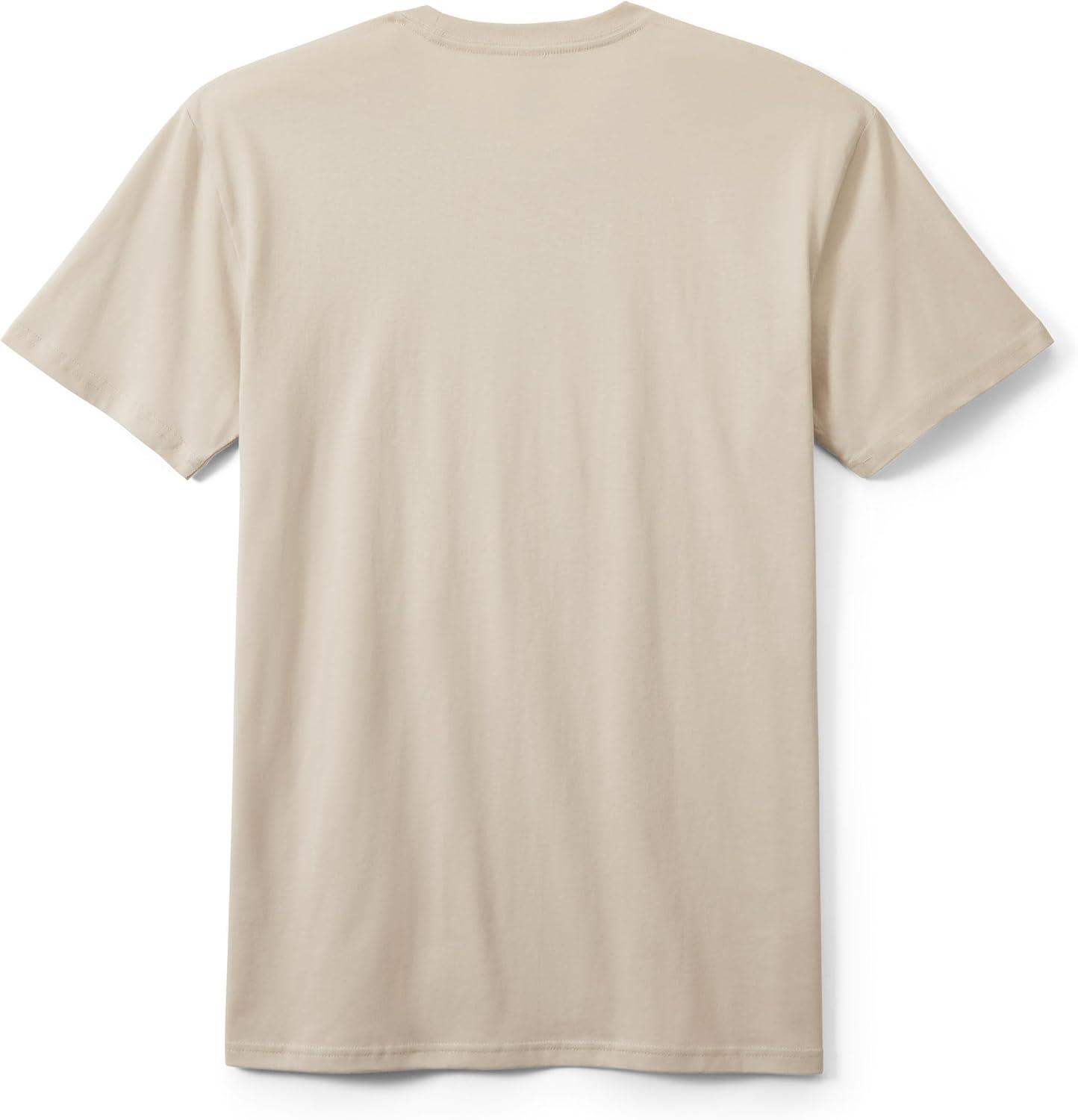 imageField ampamp Stream Mens Midweight Short Sleeve Graphic Tee ShirtCream Brown