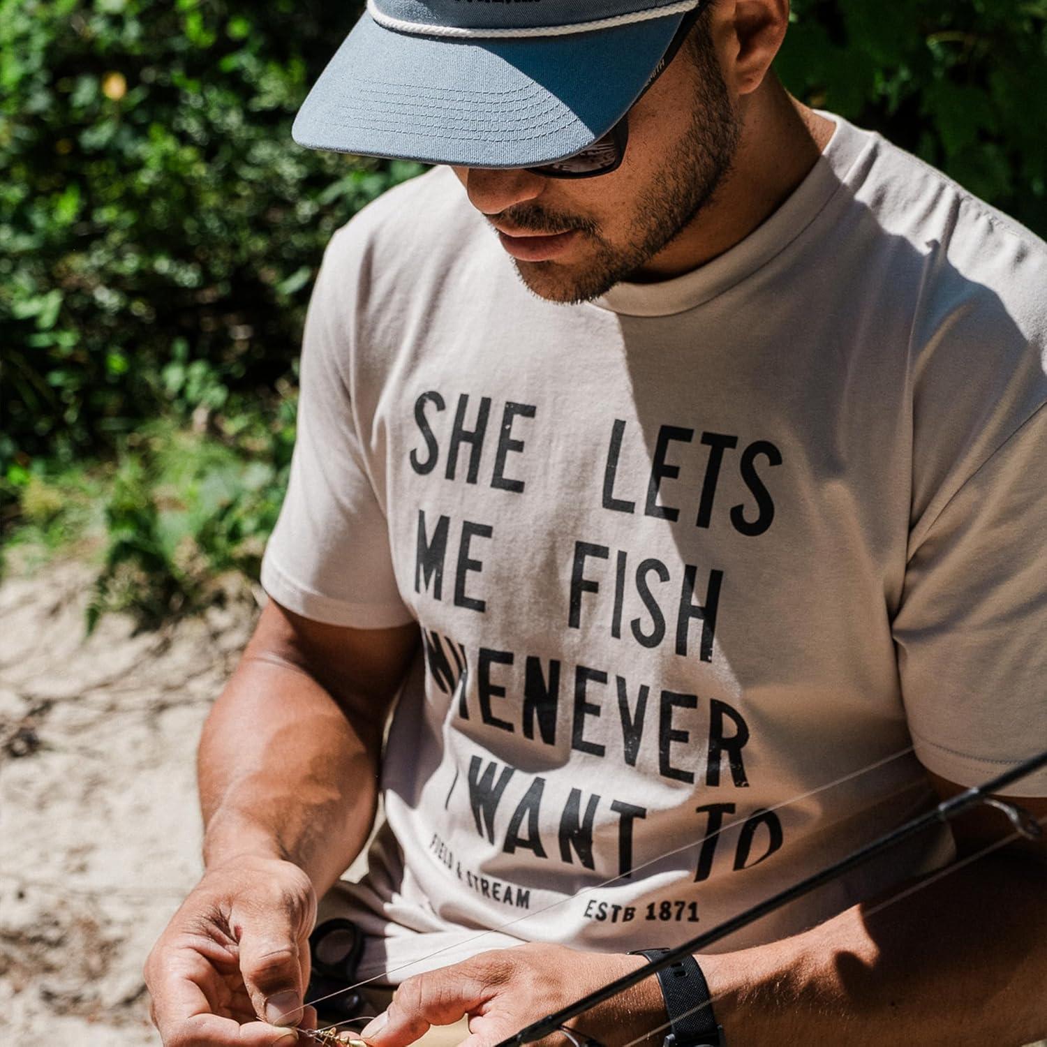 imageField ampamp Stream Mens Midweight Short Sleeve Graphic Tee ShirtCream Brown