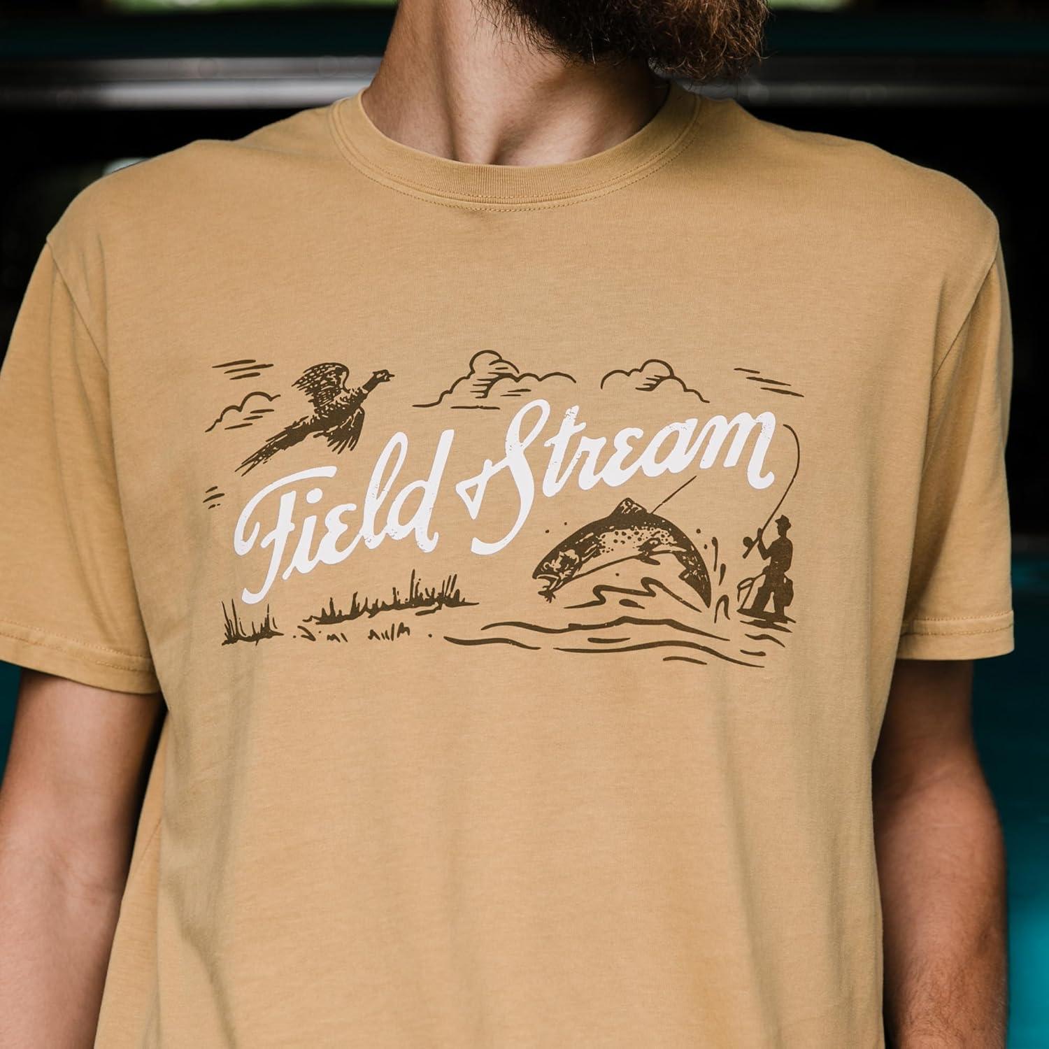 imageField ampamp Stream Mens Midweight Short Sleeve Graphic Tee ShirtGolden Hour