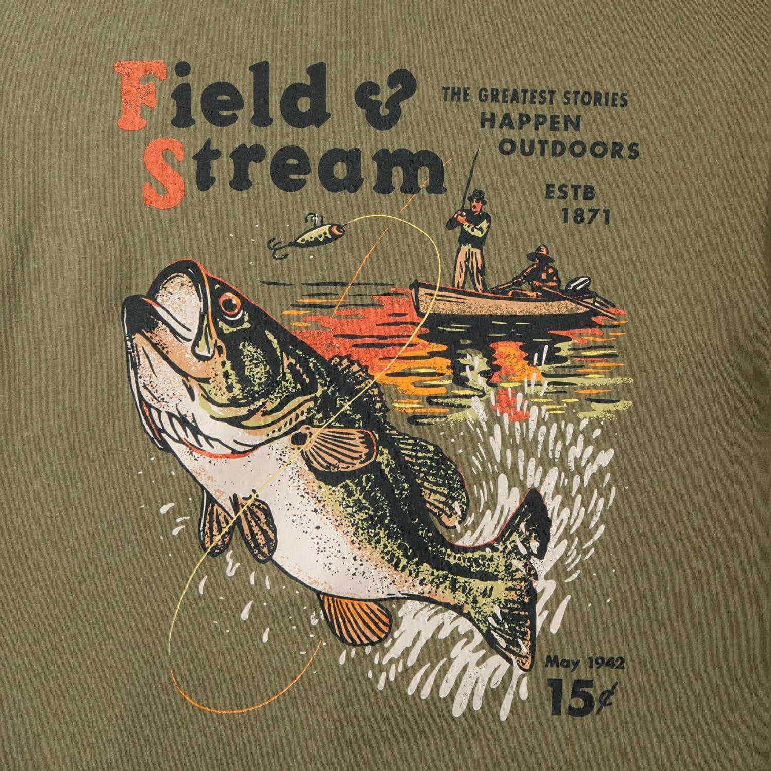 imageField ampamp Stream Mens Midweight Short Sleeve Graphic Tee ShirtGreen