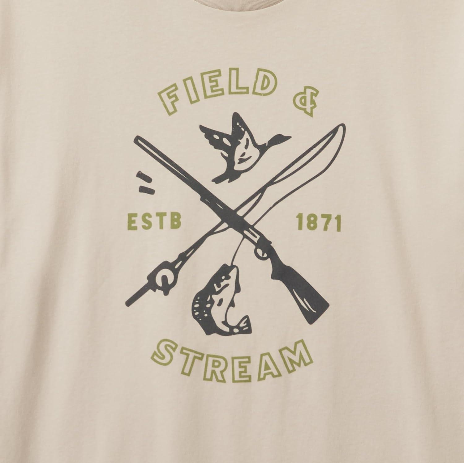 imageField ampamp Stream Mens Midweight Short Sleeve Graphic Tee ShirtIvory Gold