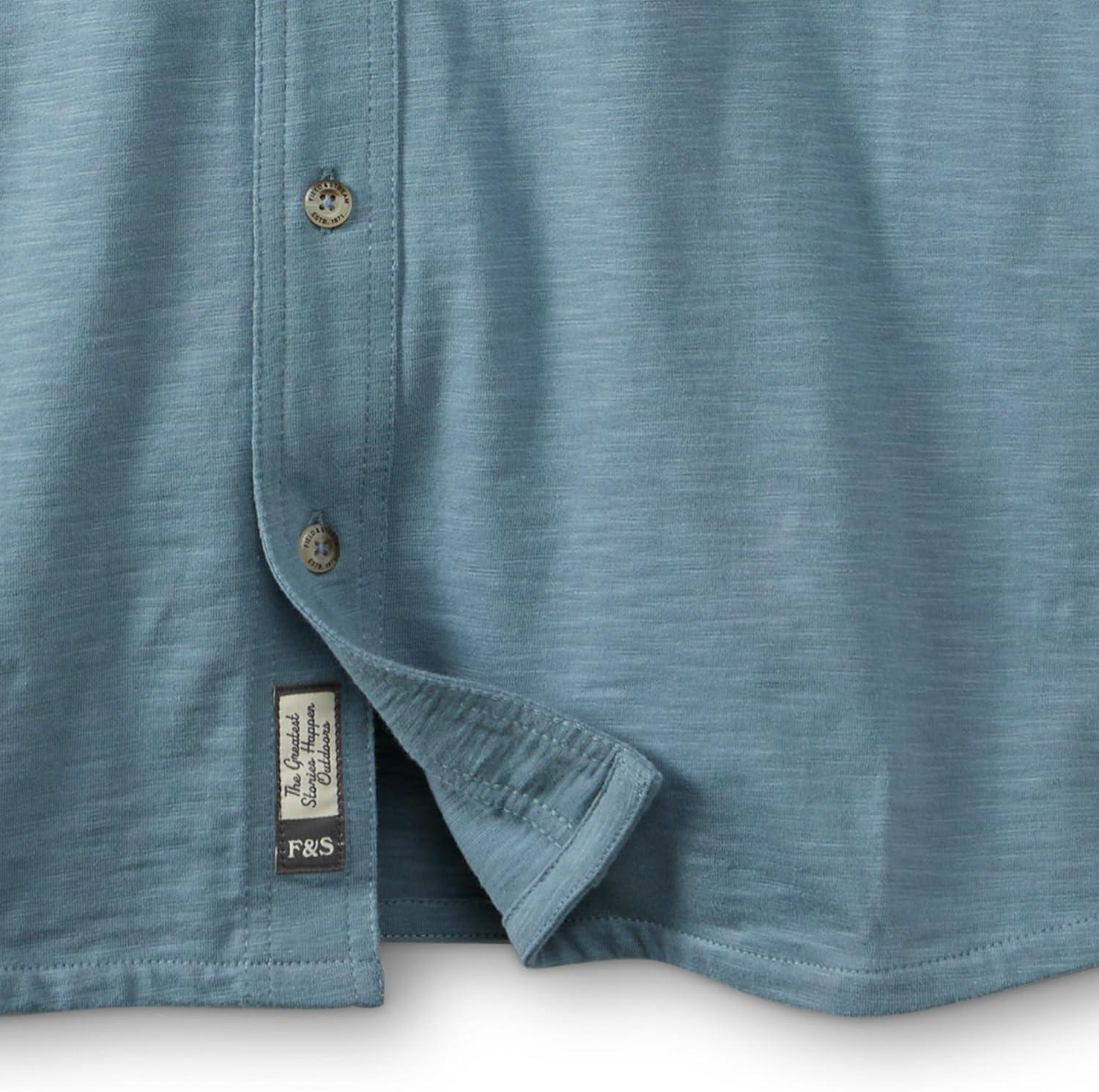 imageField ampamp Stream Mens Oceanliner Long Sleeve Knit ShirtSlate Blue