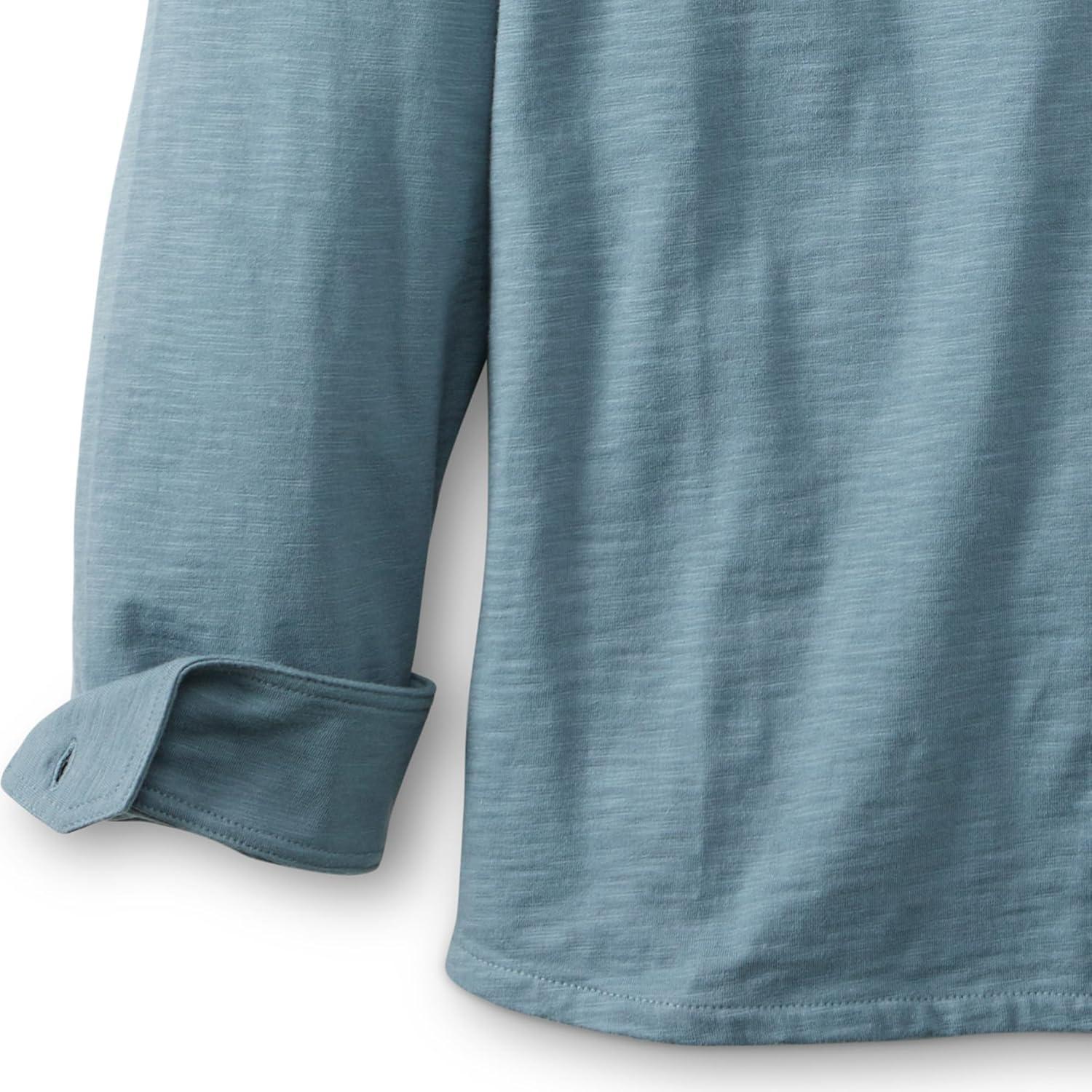 imageField ampamp Stream Mens Oceanliner Long Sleeve Knit ShirtSlate Blue