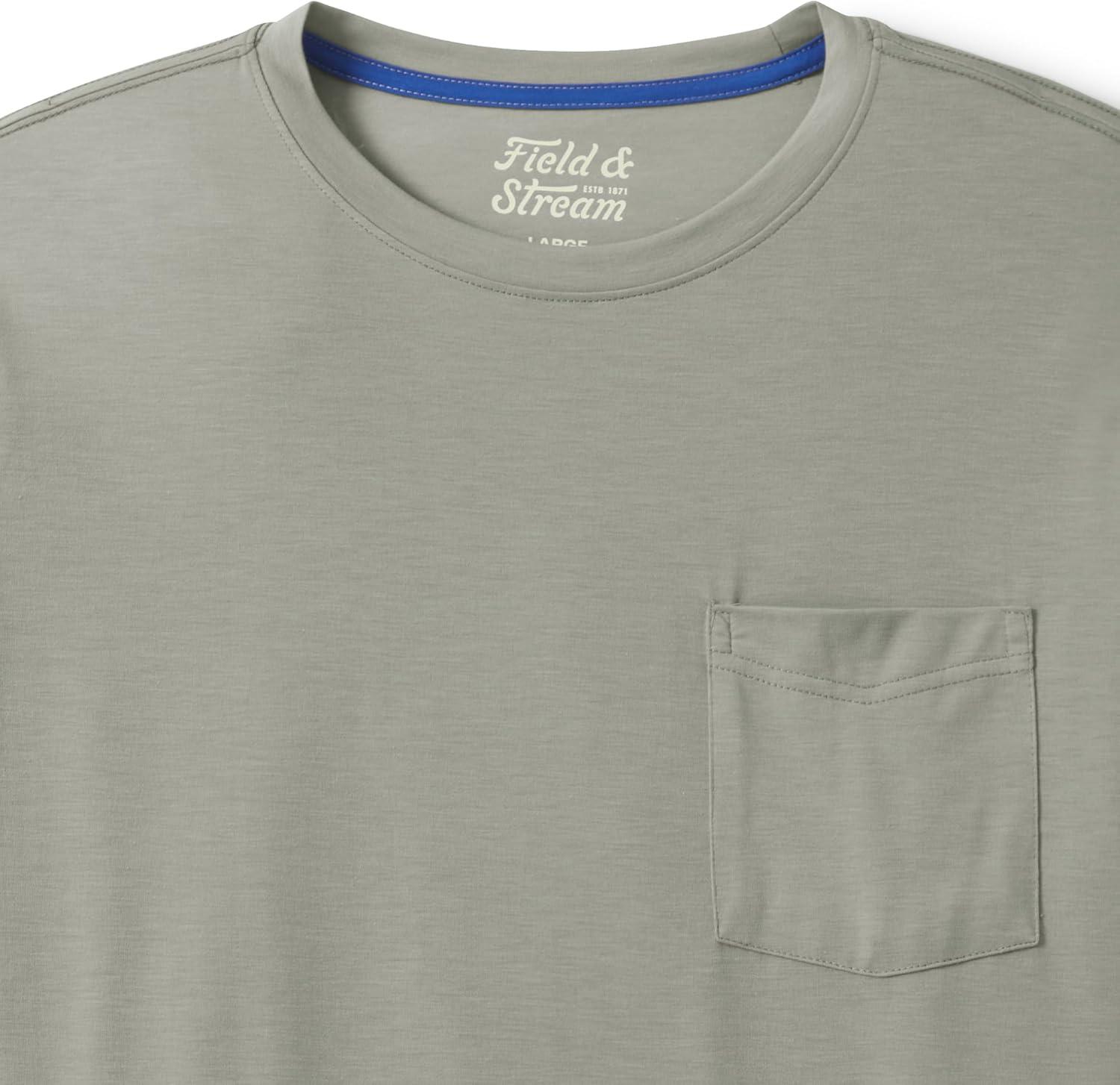 imageField ampamp Stream Mens Roll Cast Long Sleeve Performance Tee Shirt with DrireleaseLight Grey