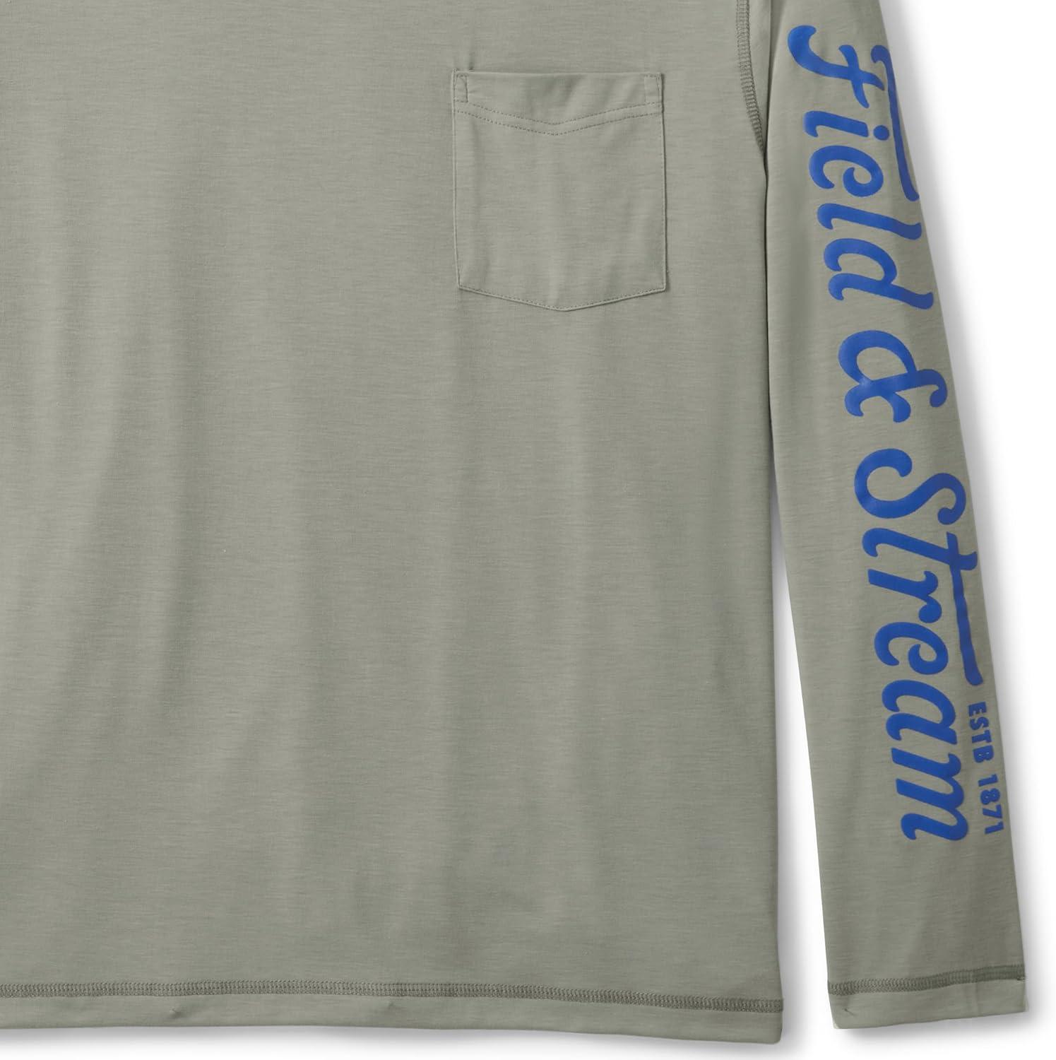 imageField ampamp Stream Mens Roll Cast Long Sleeve Performance Tee Shirt with DrireleaseLight Grey