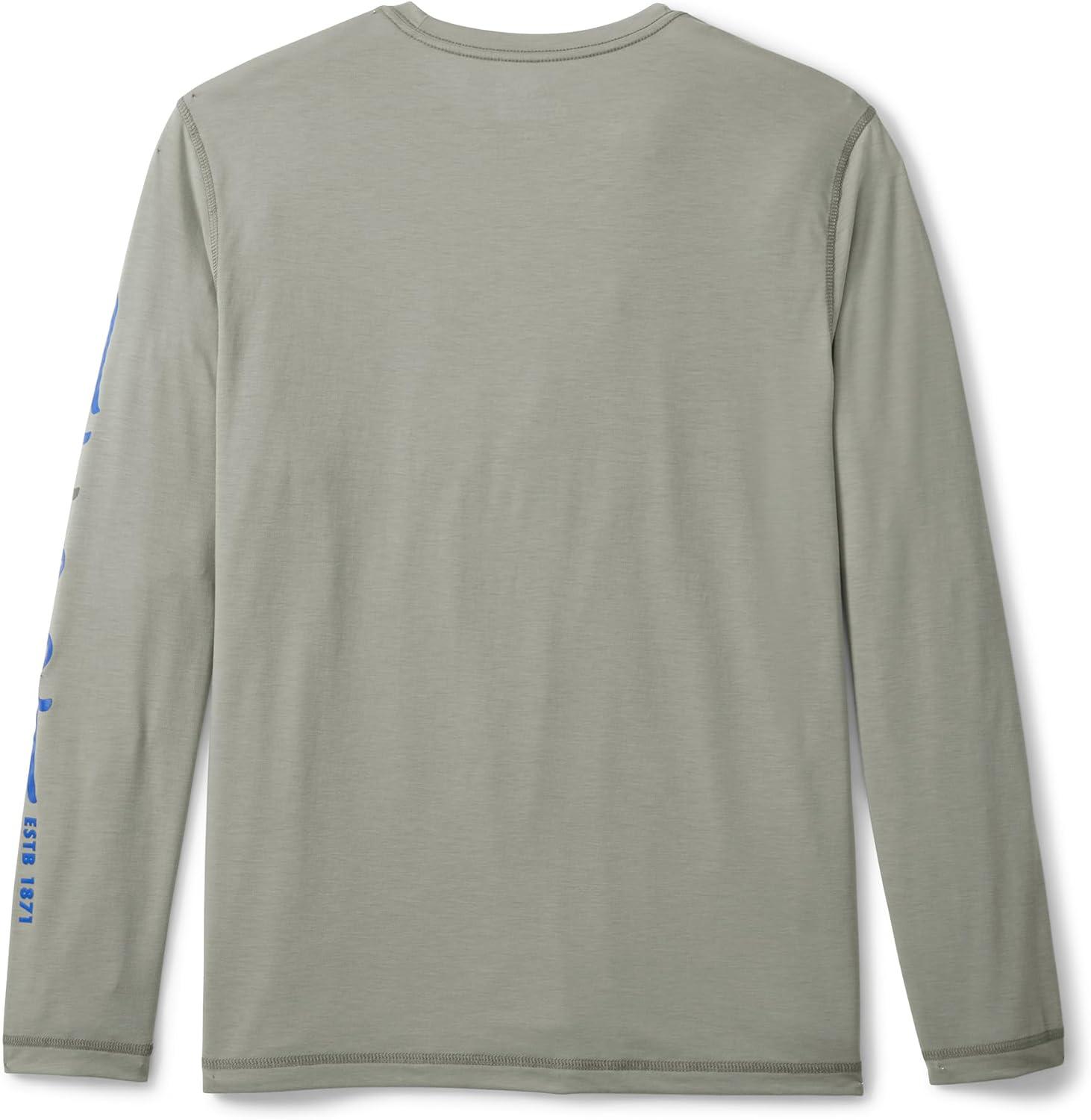 imageField ampamp Stream Mens Roll Cast Long Sleeve Performance Tee Shirt with DrireleaseLight Grey