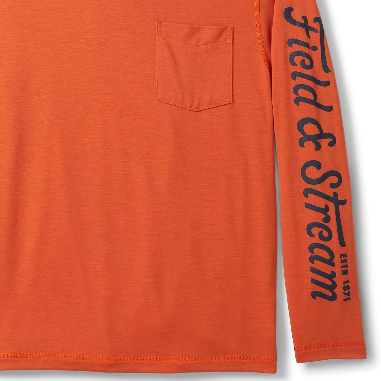 imageField ampamp Stream Mens Roll Cast Long Sleeve Performance Tee Shirt with DrireleaseOrange