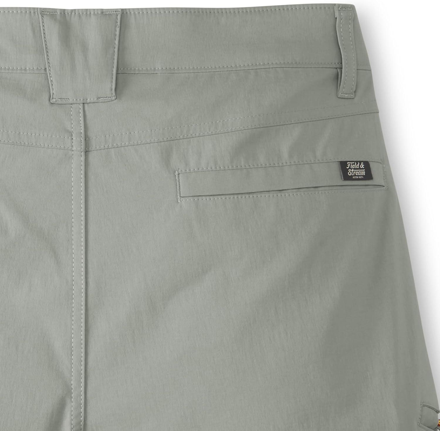 imageField ampamp Stream Mens Slinger Nylon Performance Fishing Shorts 9 Inch InseamLight Grey