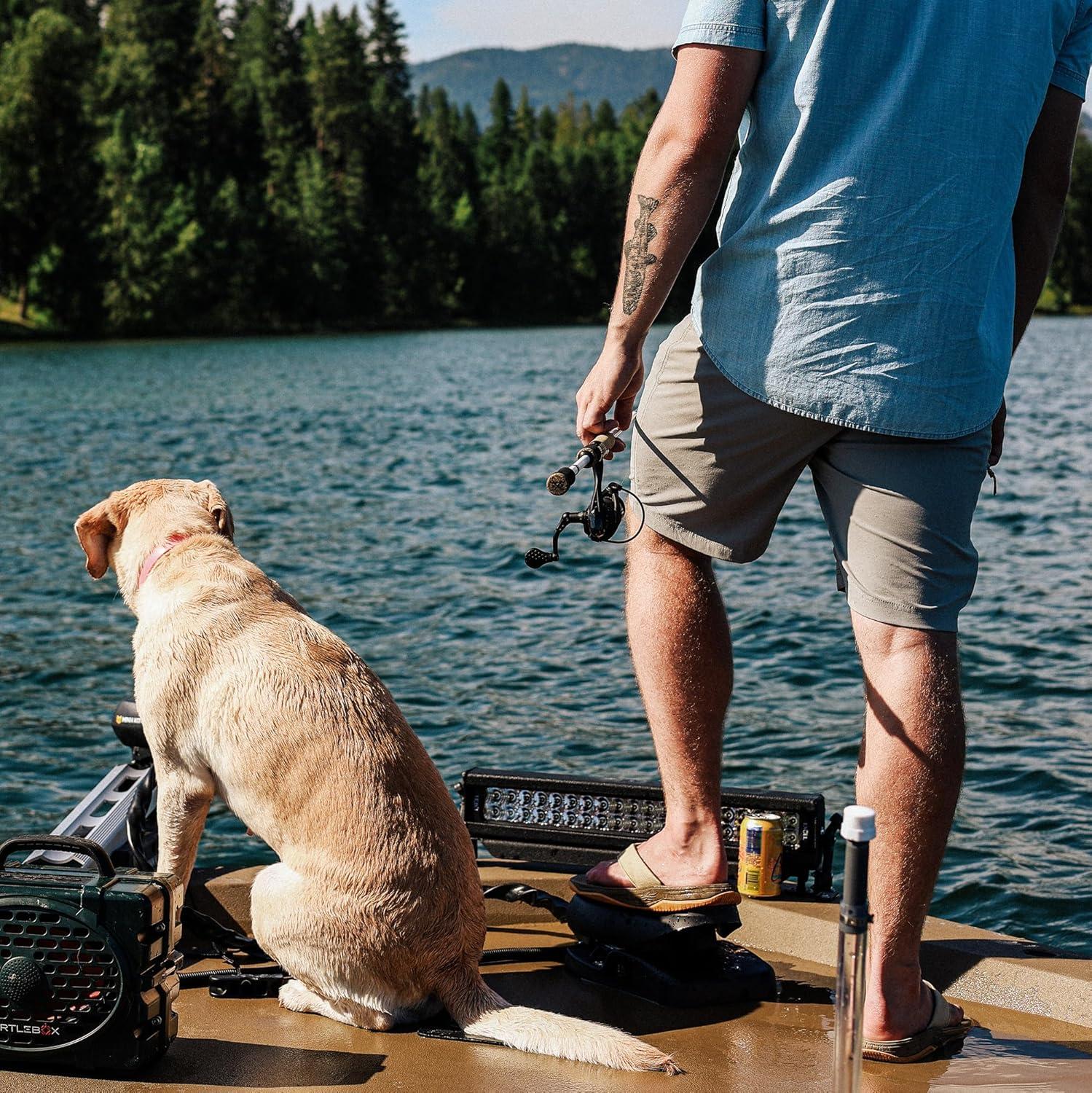 imageField ampamp Stream Mens Slinger Nylon Performance Fishing Shorts 9 Inch InseamLight Grey