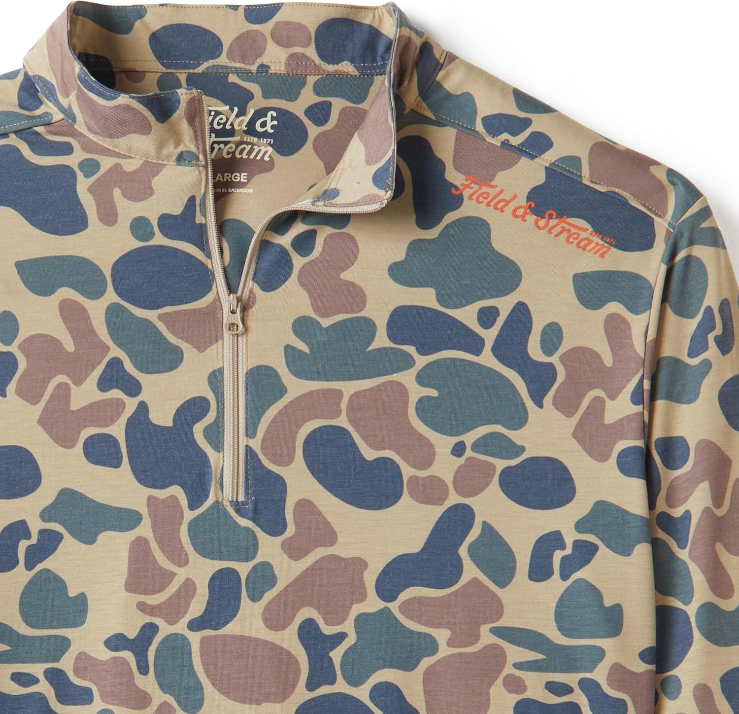 imageField ampamp Stream Roll Cast Performance Quarter Zip with DrireleaseCamo