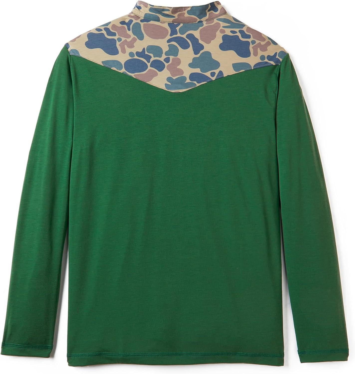 imageField ampamp Stream Roll Cast Performance Quarter Zip with DrireleaseField GreenCamo