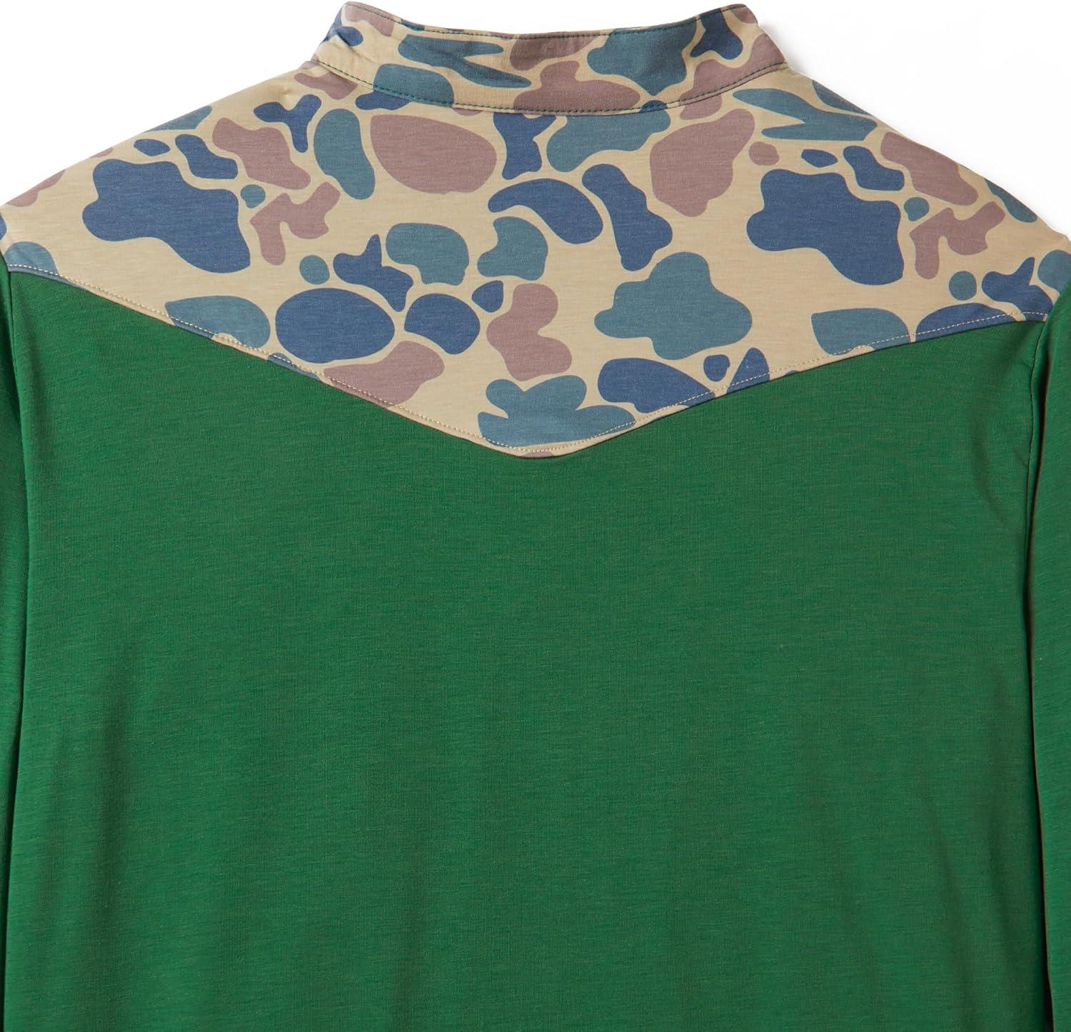 imageField ampamp Stream Roll Cast Performance Quarter Zip with DrireleaseField GreenCamo