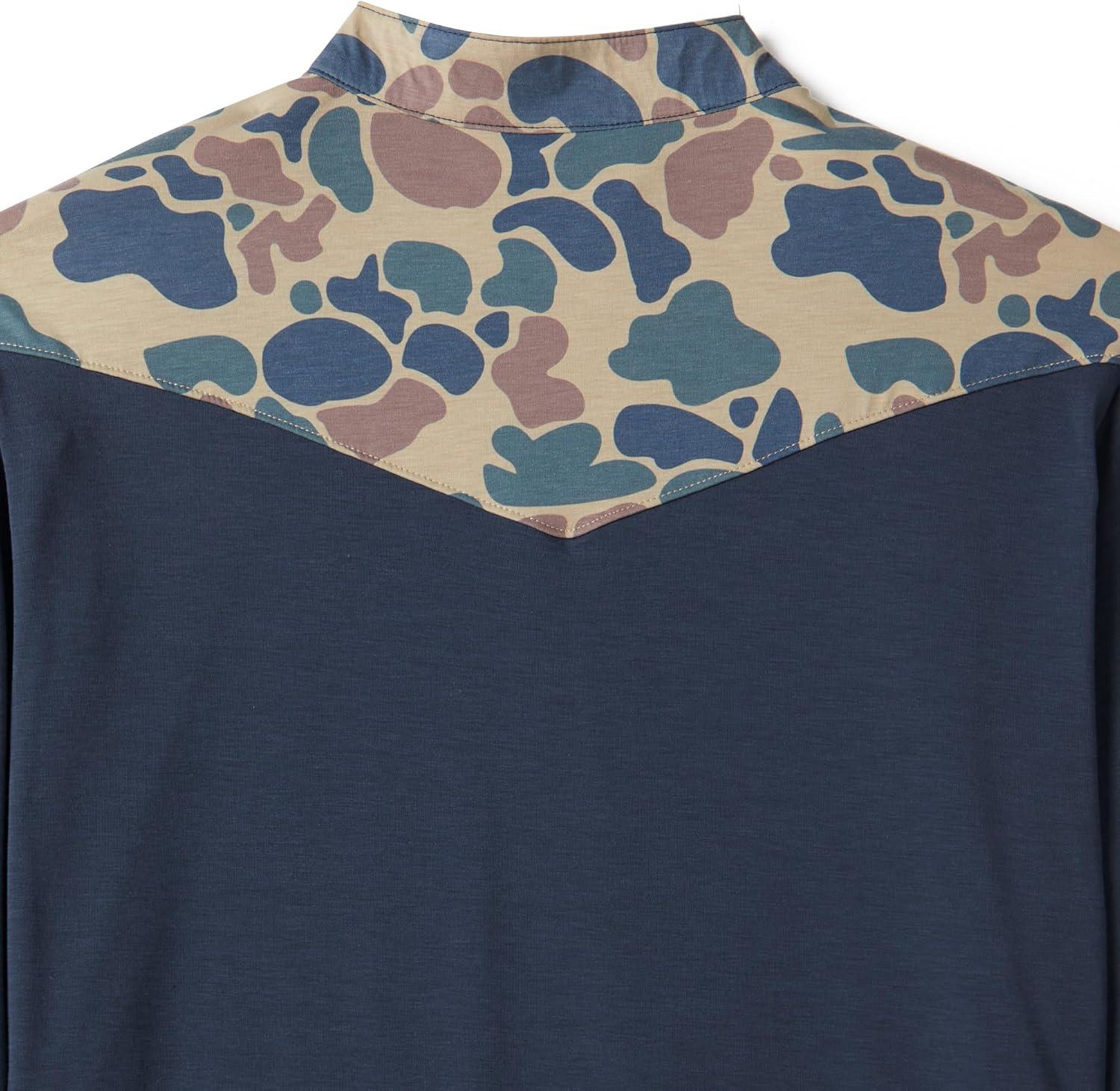 imageField ampamp Stream Roll Cast Performance Quarter Zip with DrireleaseNavyCamo