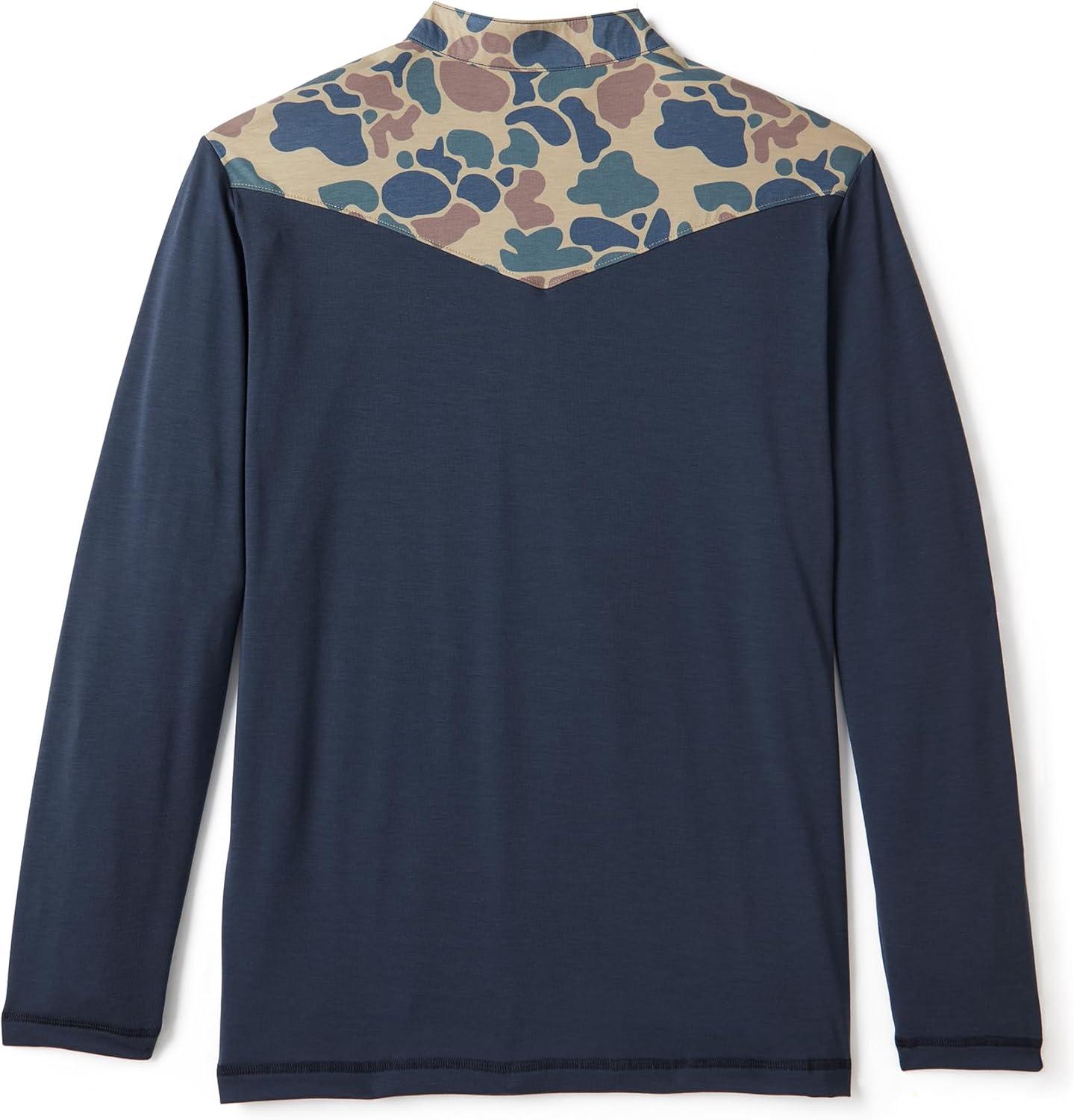 imageField ampamp Stream Roll Cast Performance Quarter Zip with DrireleaseNavyCamo