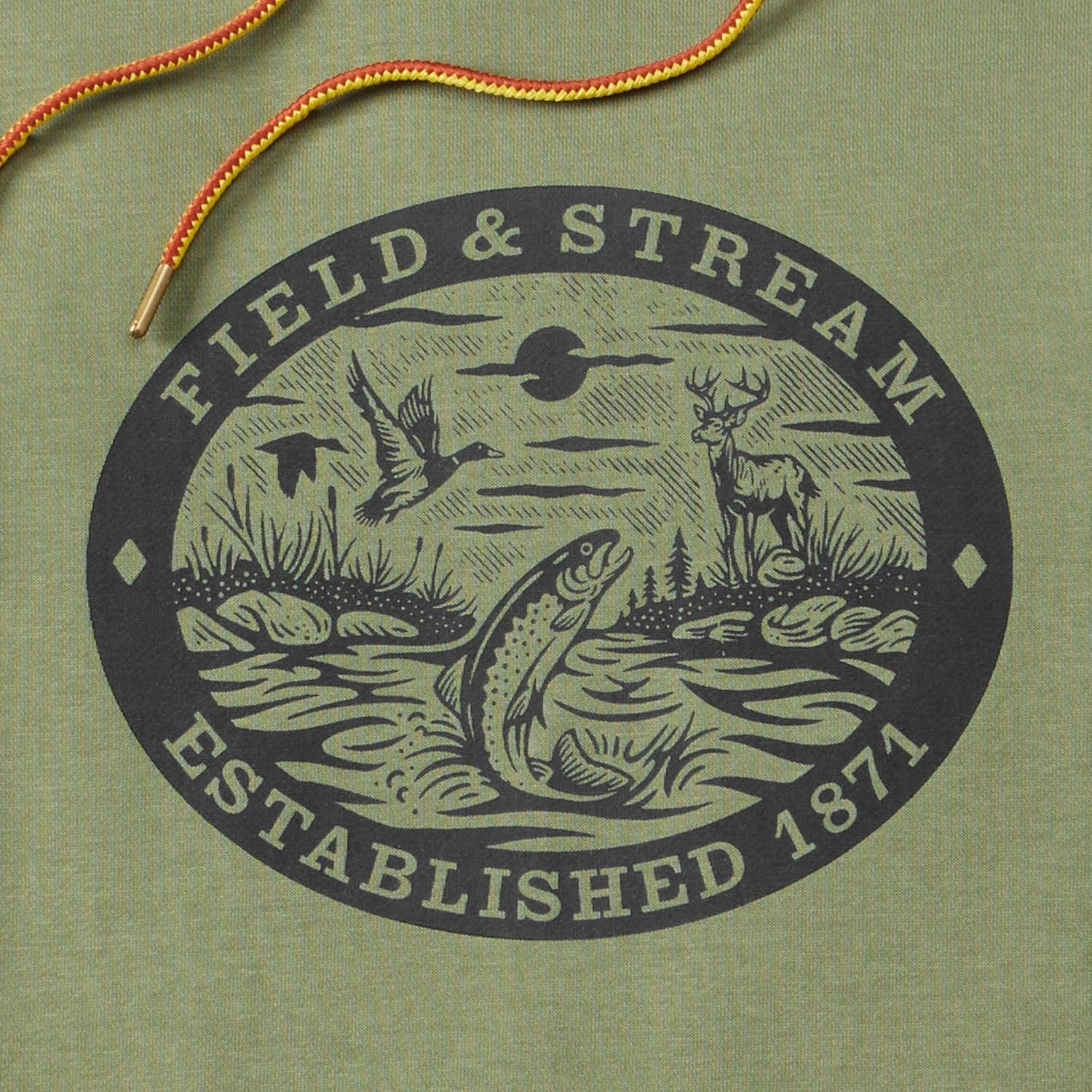 imageField ampamp Stream SkiffLive Short Sleeve French Terry Graphic HoodieOlive