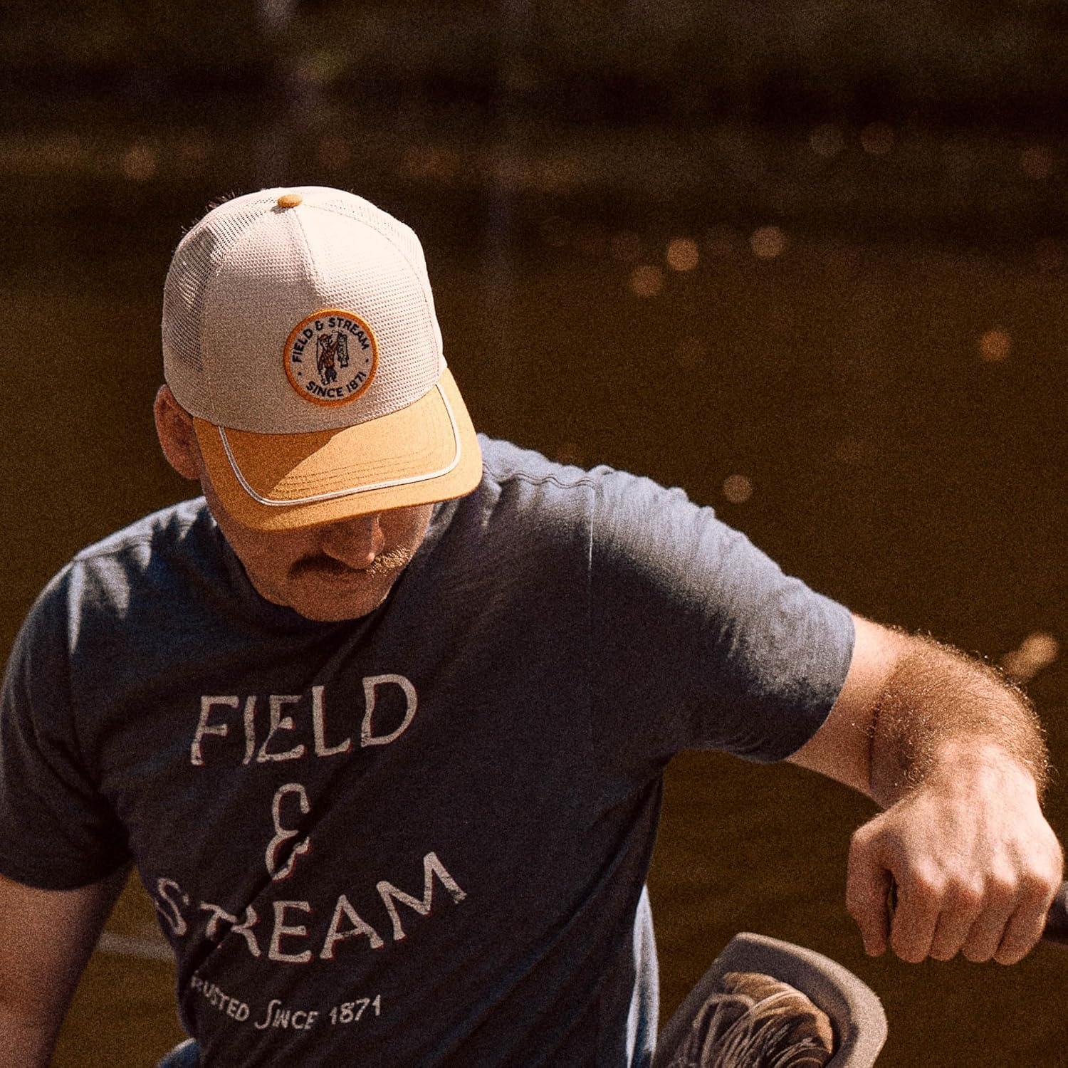 imageField ampamp Stream Snapback Trucker Hat One SizeMosOrangeIvory