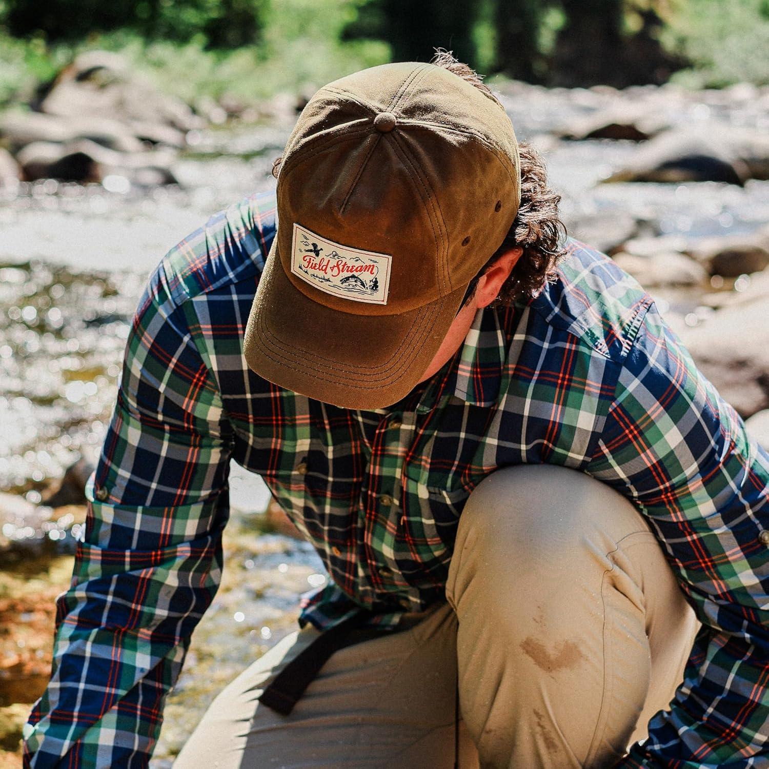 imageField ampamp Stream Snapback Trucker Hat One SizePheasantTroutWax Brown