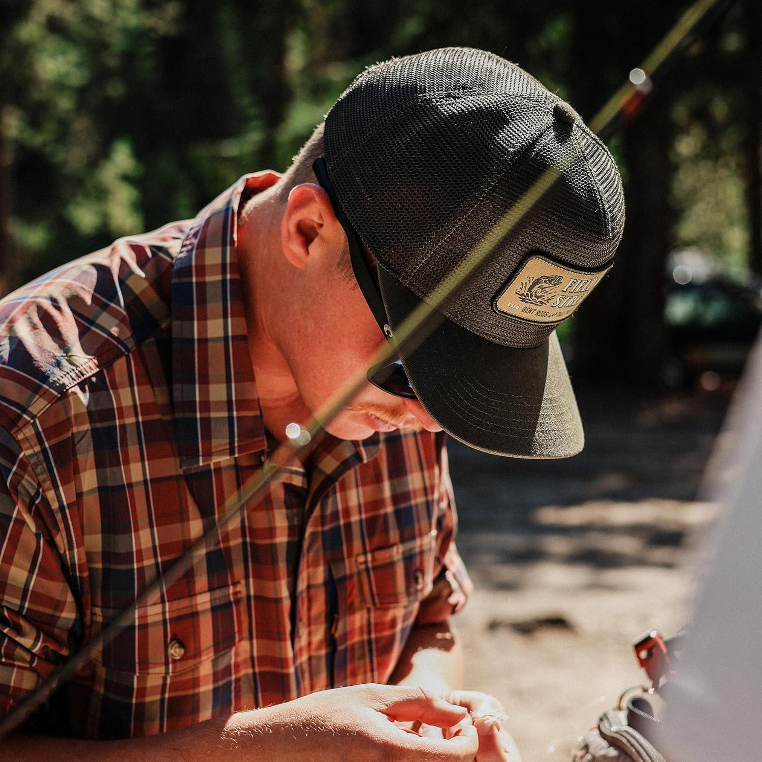 imageField ampamp Stream Snapback Trucker Hat One SizeTall TalesDark Green