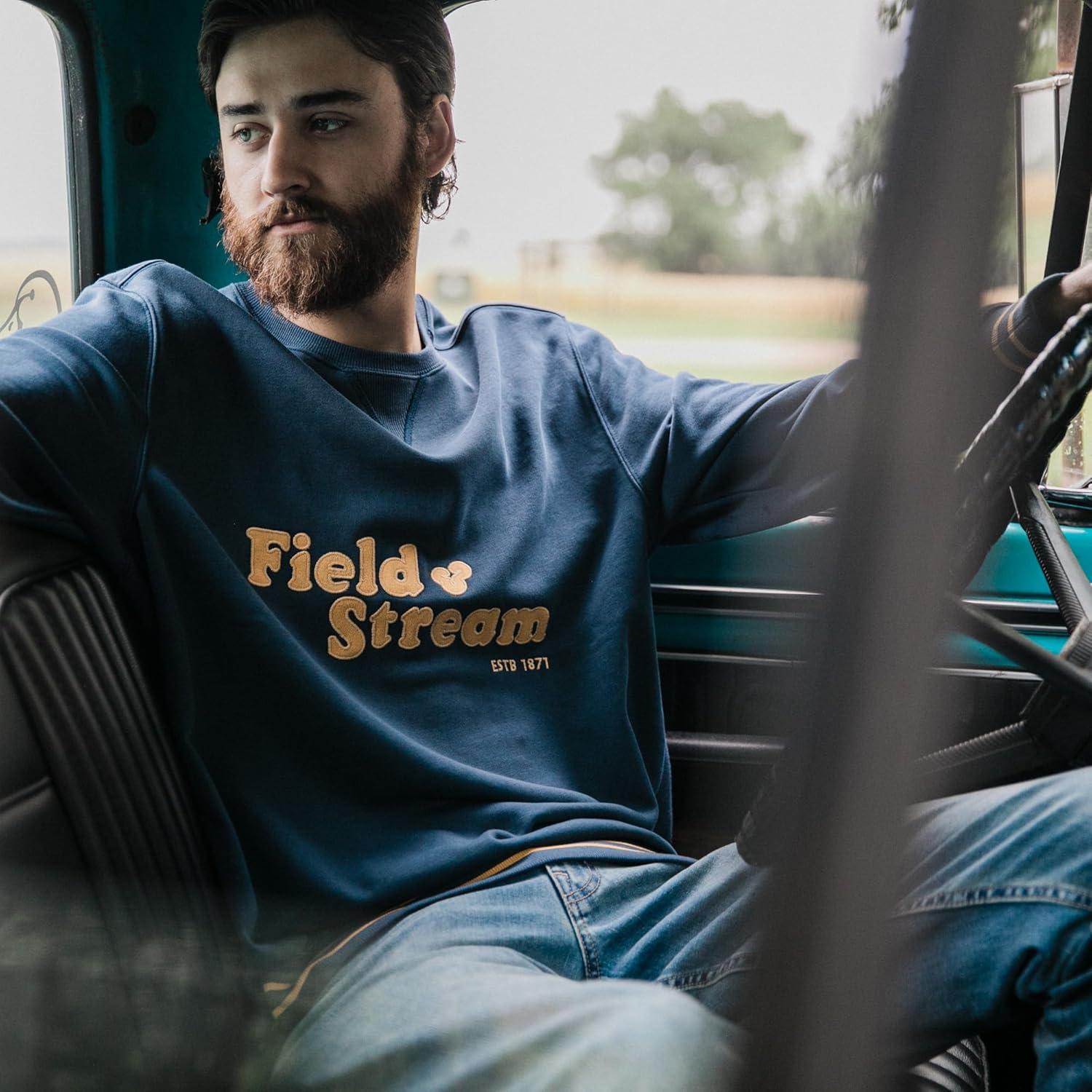 imageField ampamp Stream Tackle Twill Lightweight French Terry Applique CrewneckNavy Blue