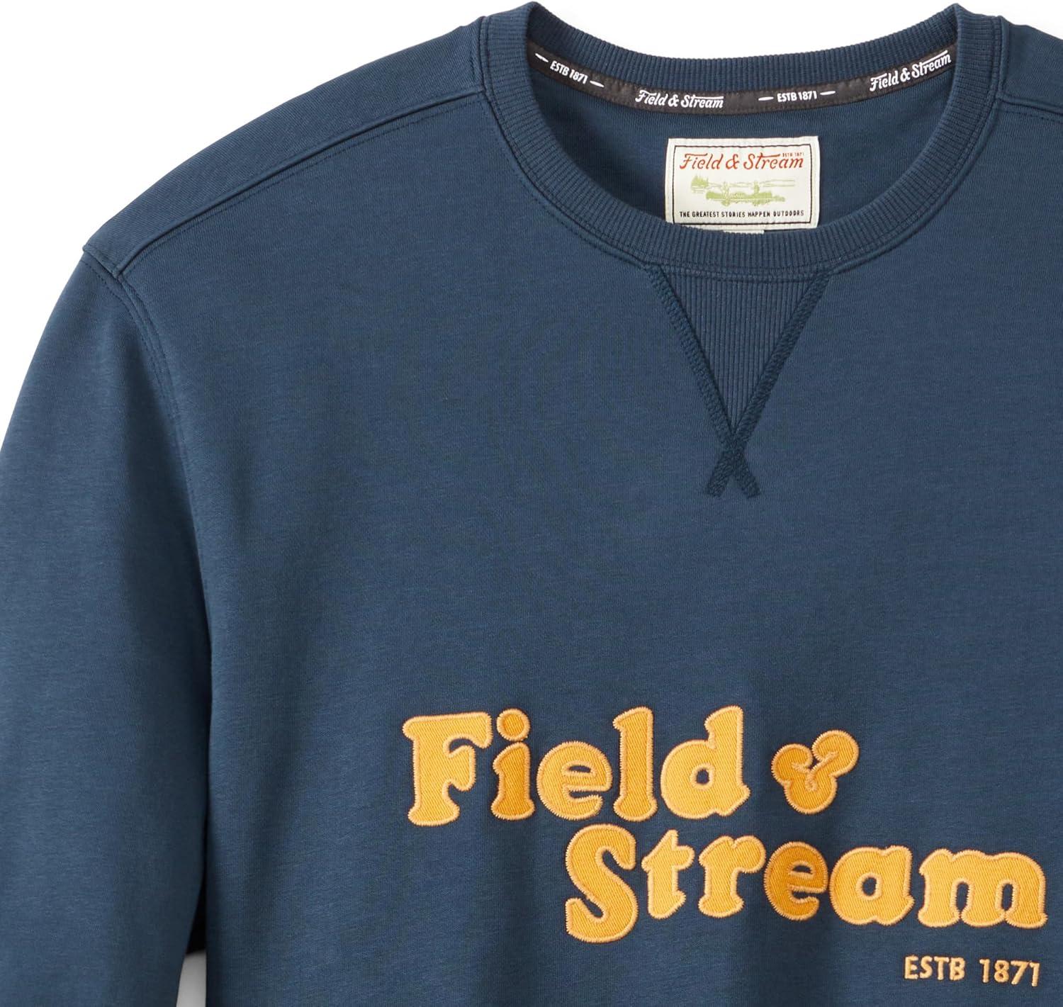 imageField ampamp Stream Tackle Twill Lightweight French Terry Applique CrewneckNavy Blue