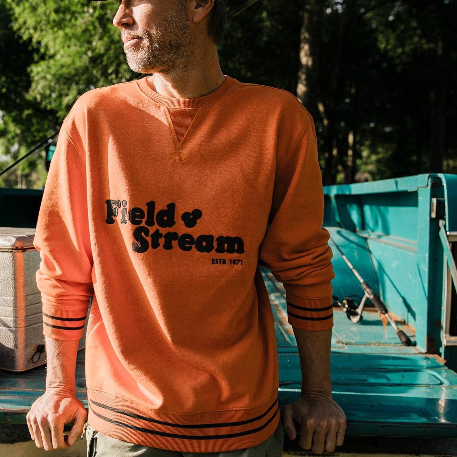 imageField ampamp Stream Tackle Twill Lightweight French Terry Applique CrewneckOrange