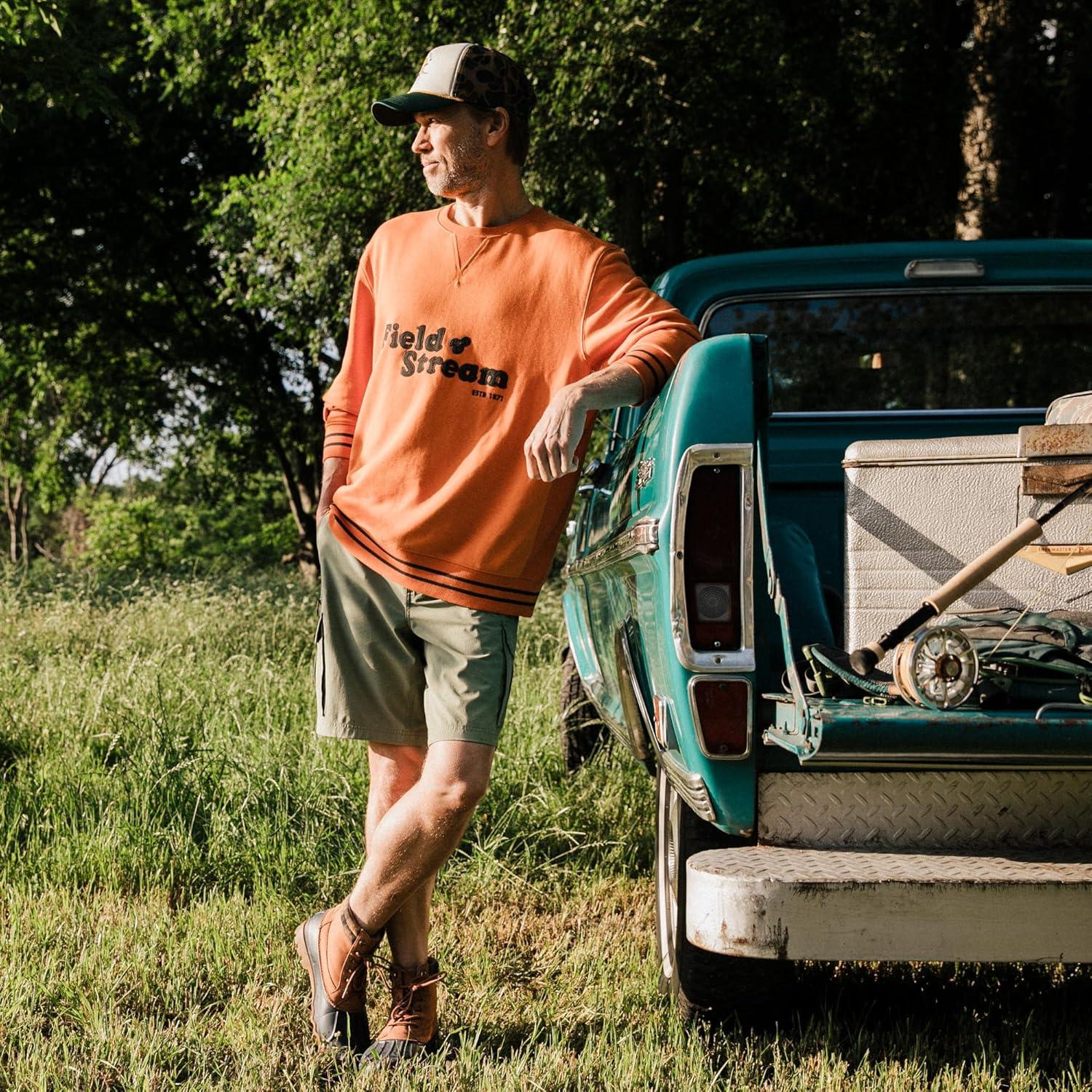 imageField ampamp Stream Tackle Twill Lightweight French Terry Applique CrewneckOrange