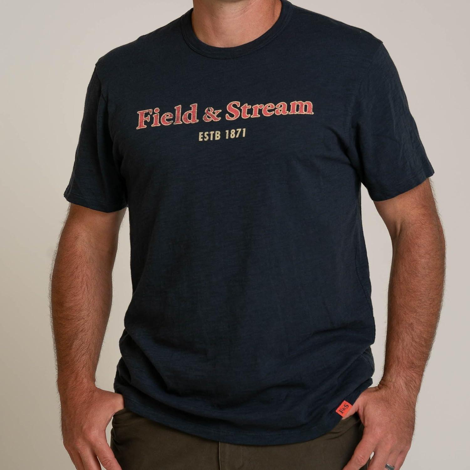 imageField ampamp Stream Unisex Adult Slub Short Sleeve Graphic Tee ShirtLegacyDark Navy