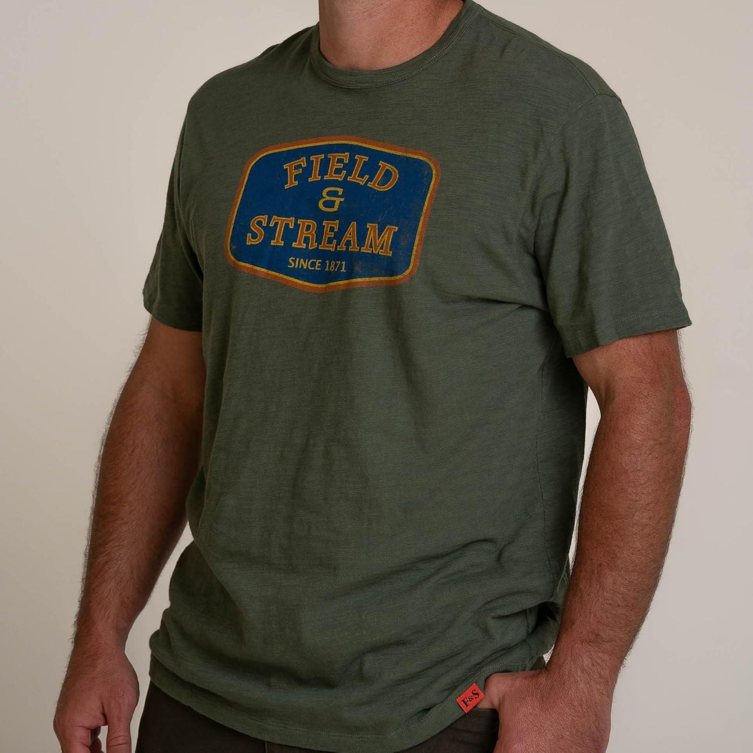 imageField ampamp Stream Unisex Adult Slub Short Sleeve Graphic Tee ShirtRooseveltOlive Green